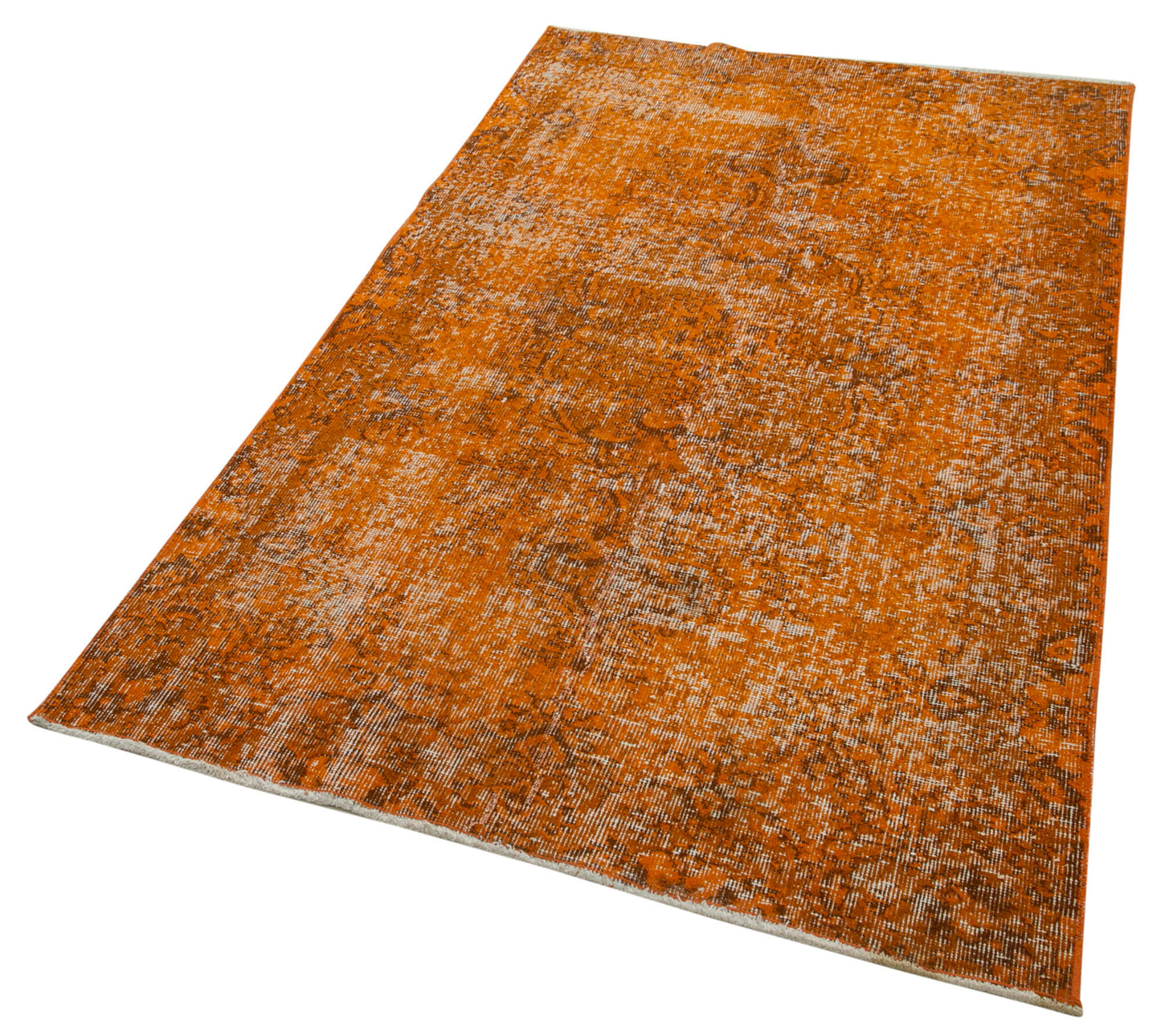 4x6 Orange Overdyed Rug - 31177