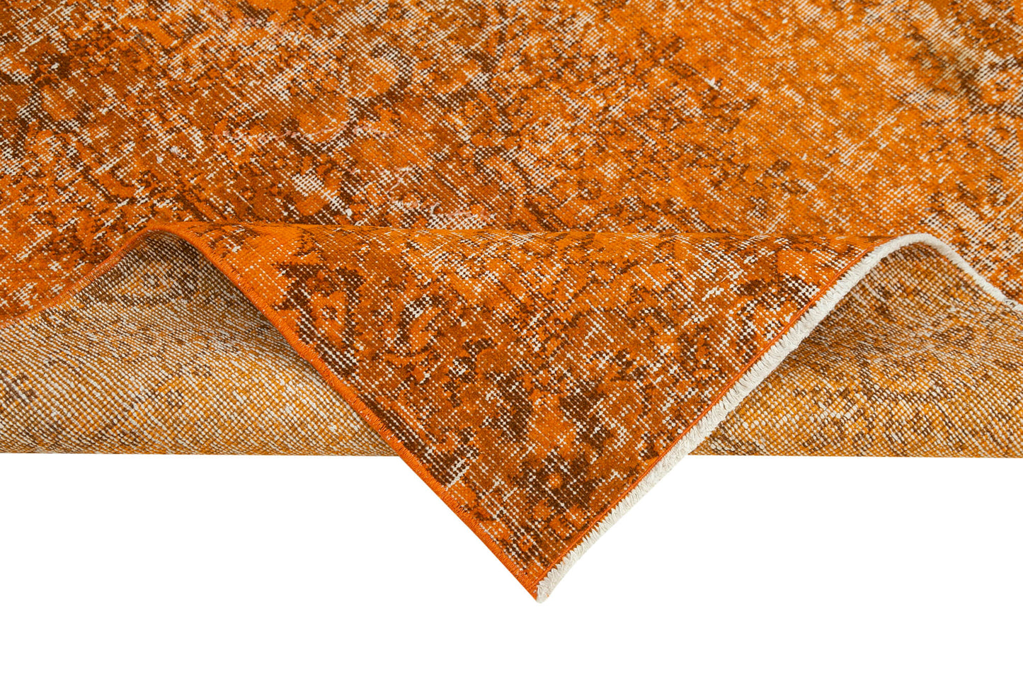 4x6 Orange Overdyed Rug - 31177