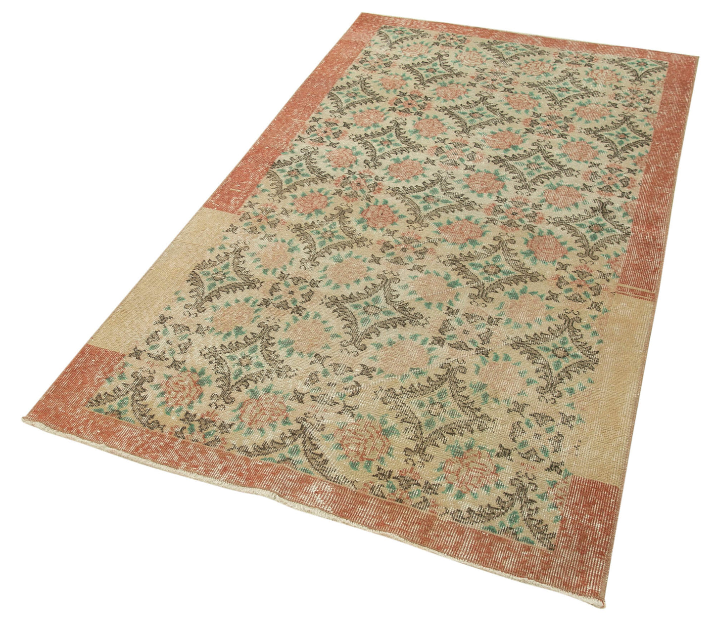 3x7 Beige Overdyed Rug - 31205