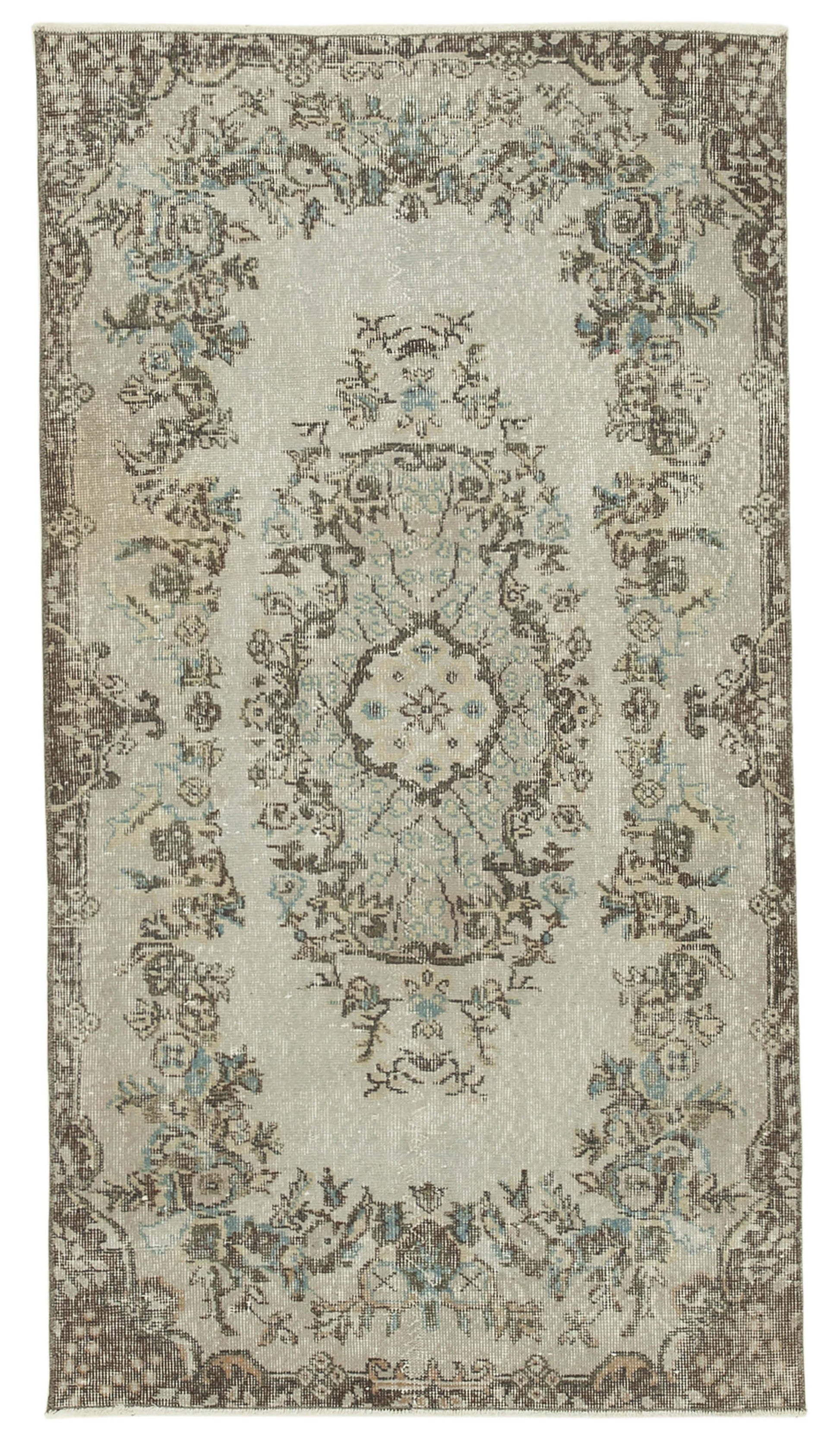 3x6 Grey Overdyed Rug - 31214