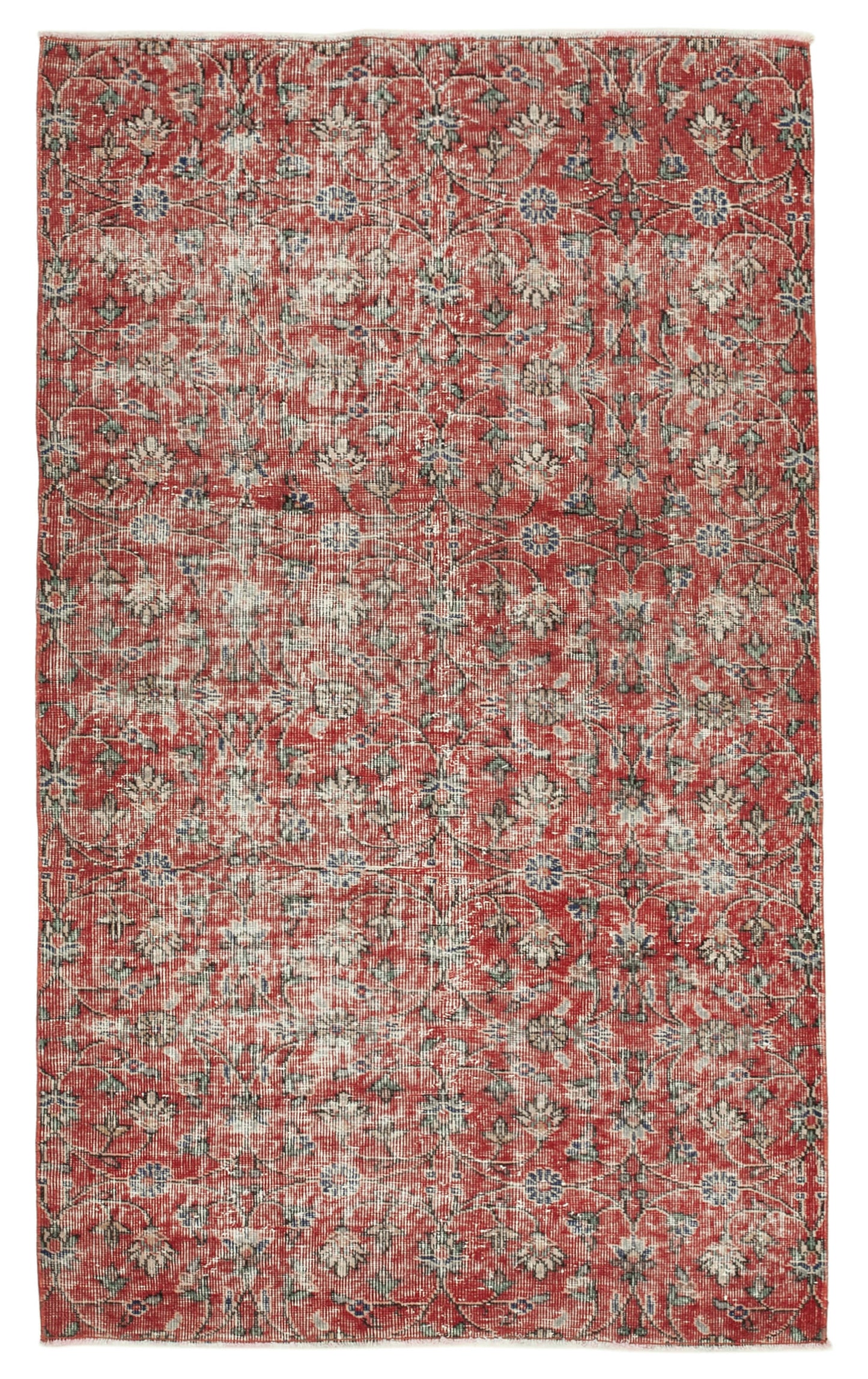 4x7 Red Overdyed Rug - 31220