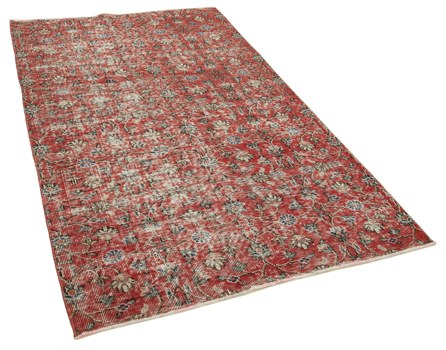 4x7 Red Overdyed Rug - 31220