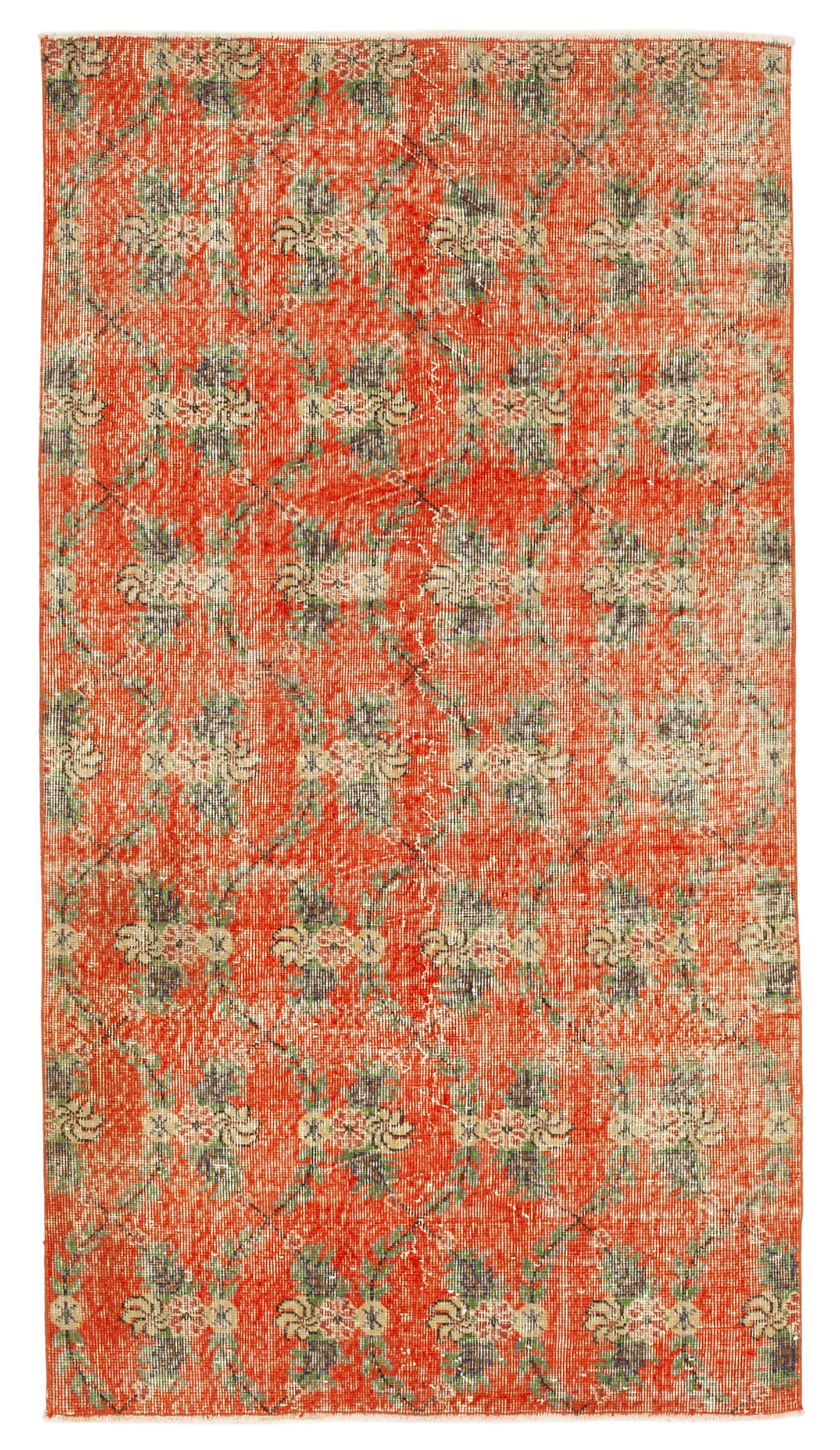 4x7 Red Overdyed Rug - 31221