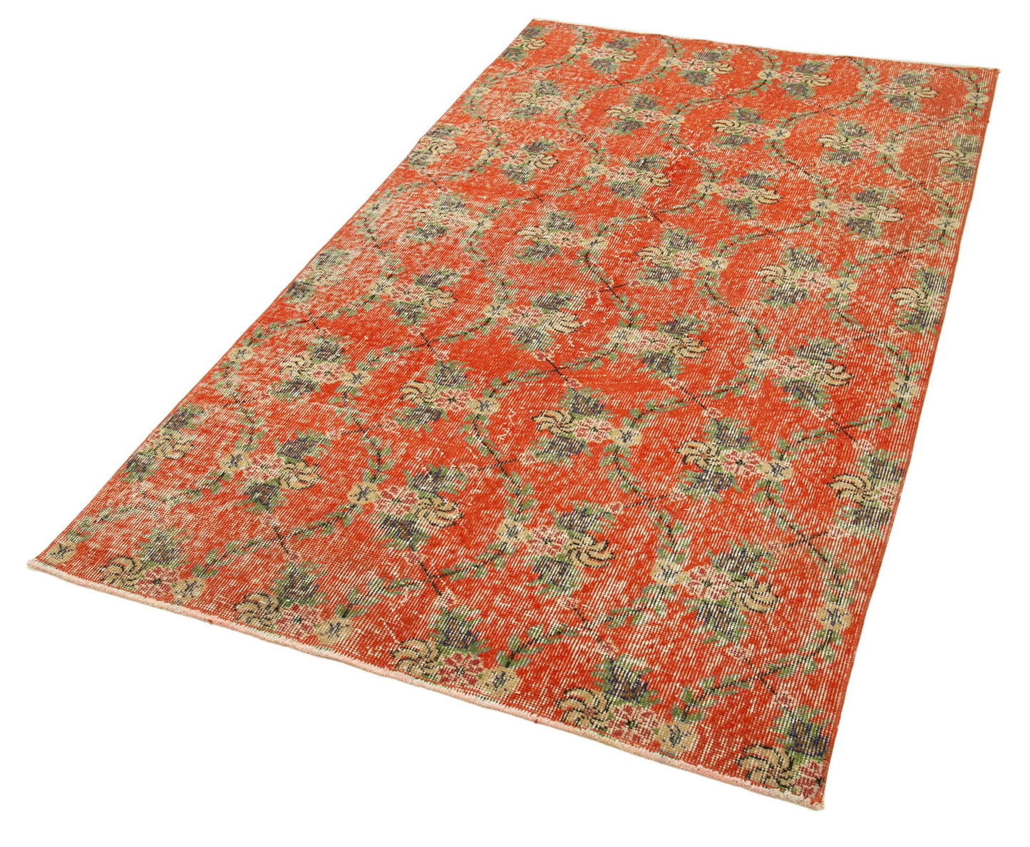 4x7 Red Overdyed Rug - 31221