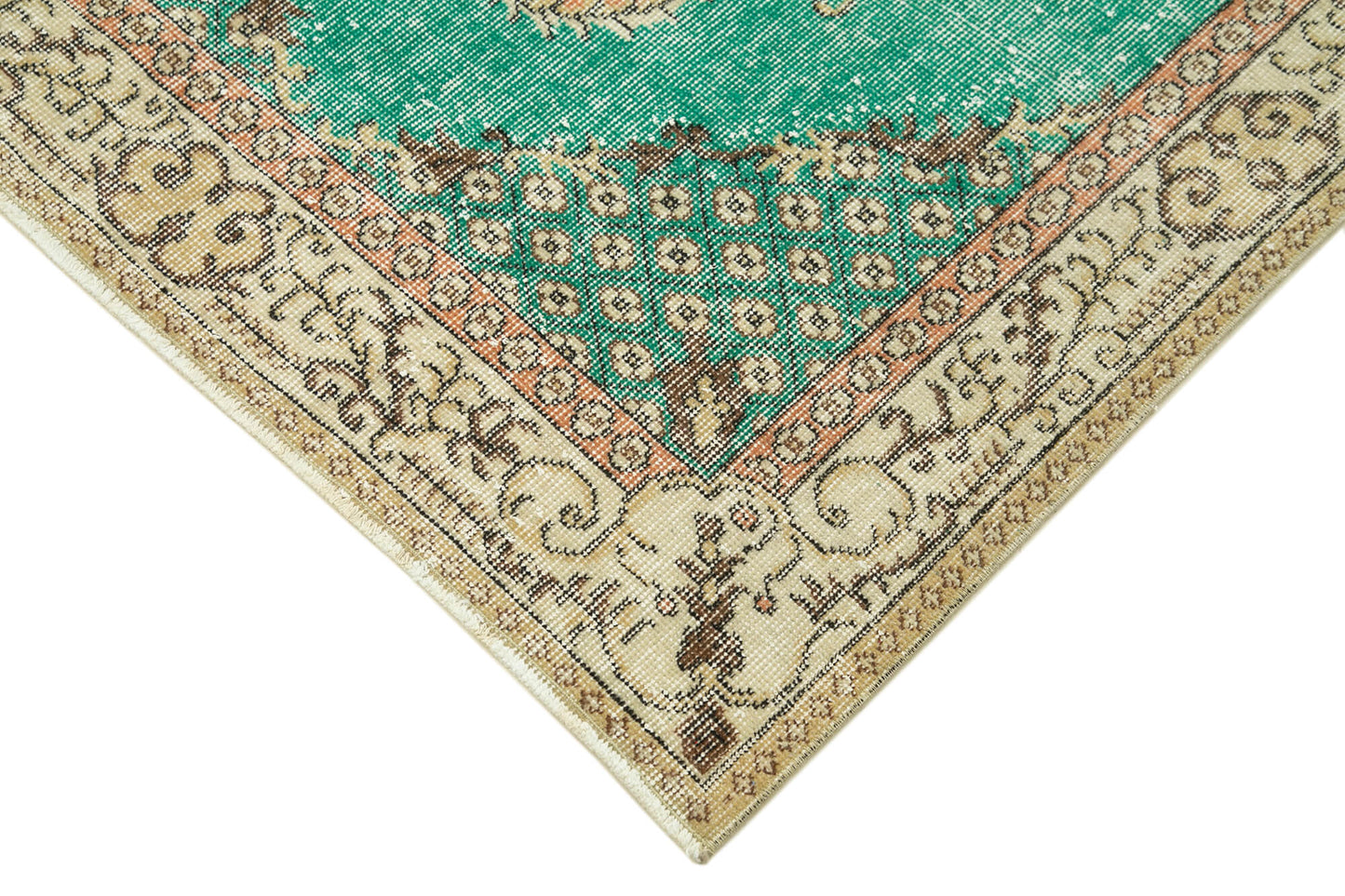 4x7 Green Overdyed Rug - 31222