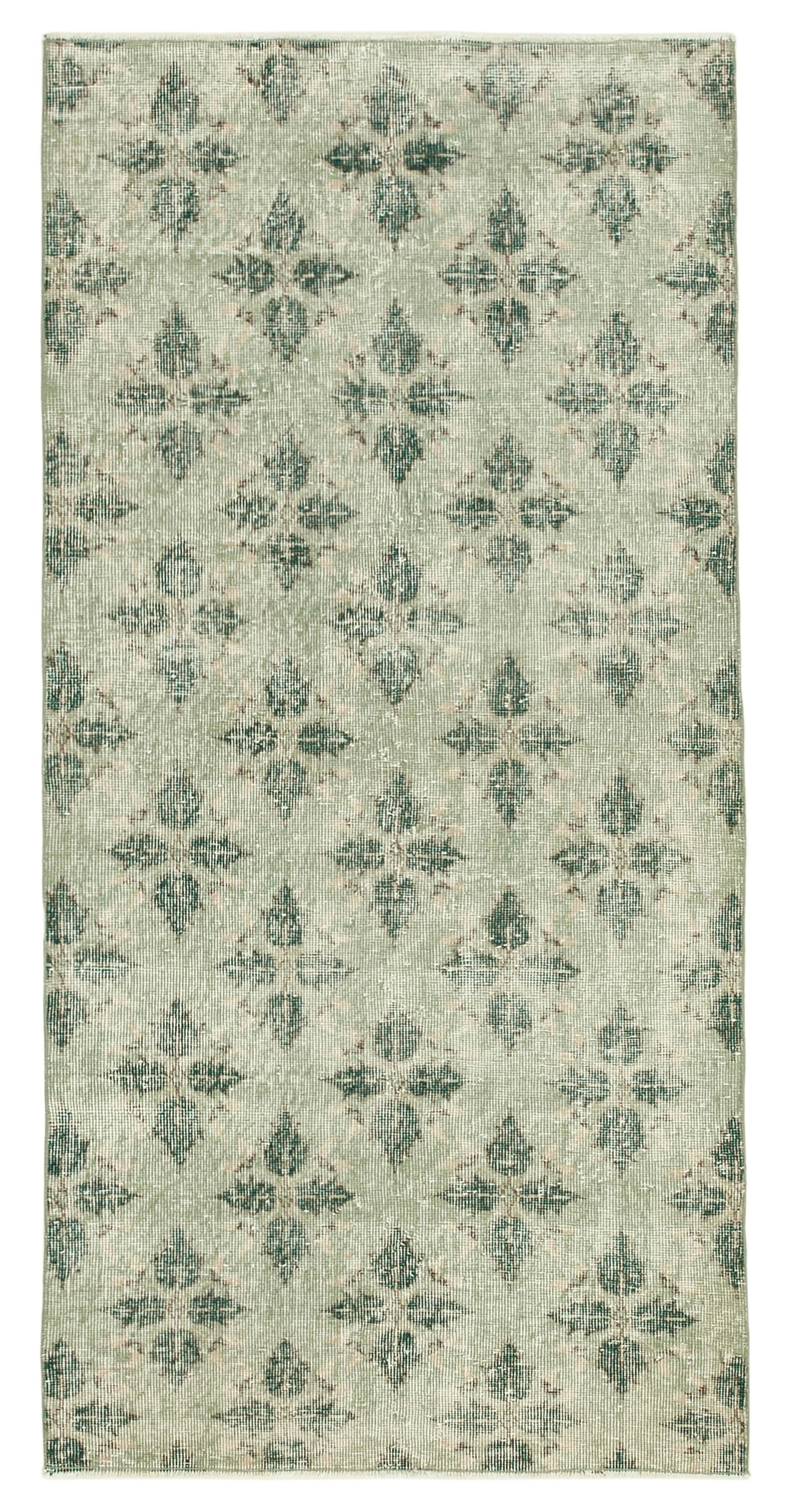 3x7 Green Overdyed Rug - 31224