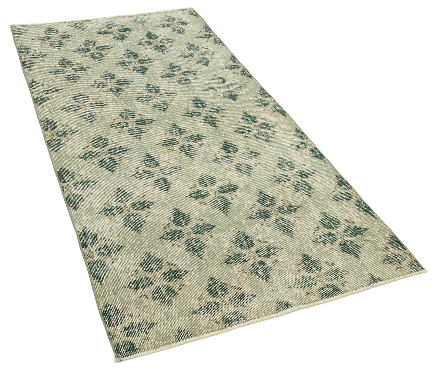 3x7 Green Overdyed Rug - 31224