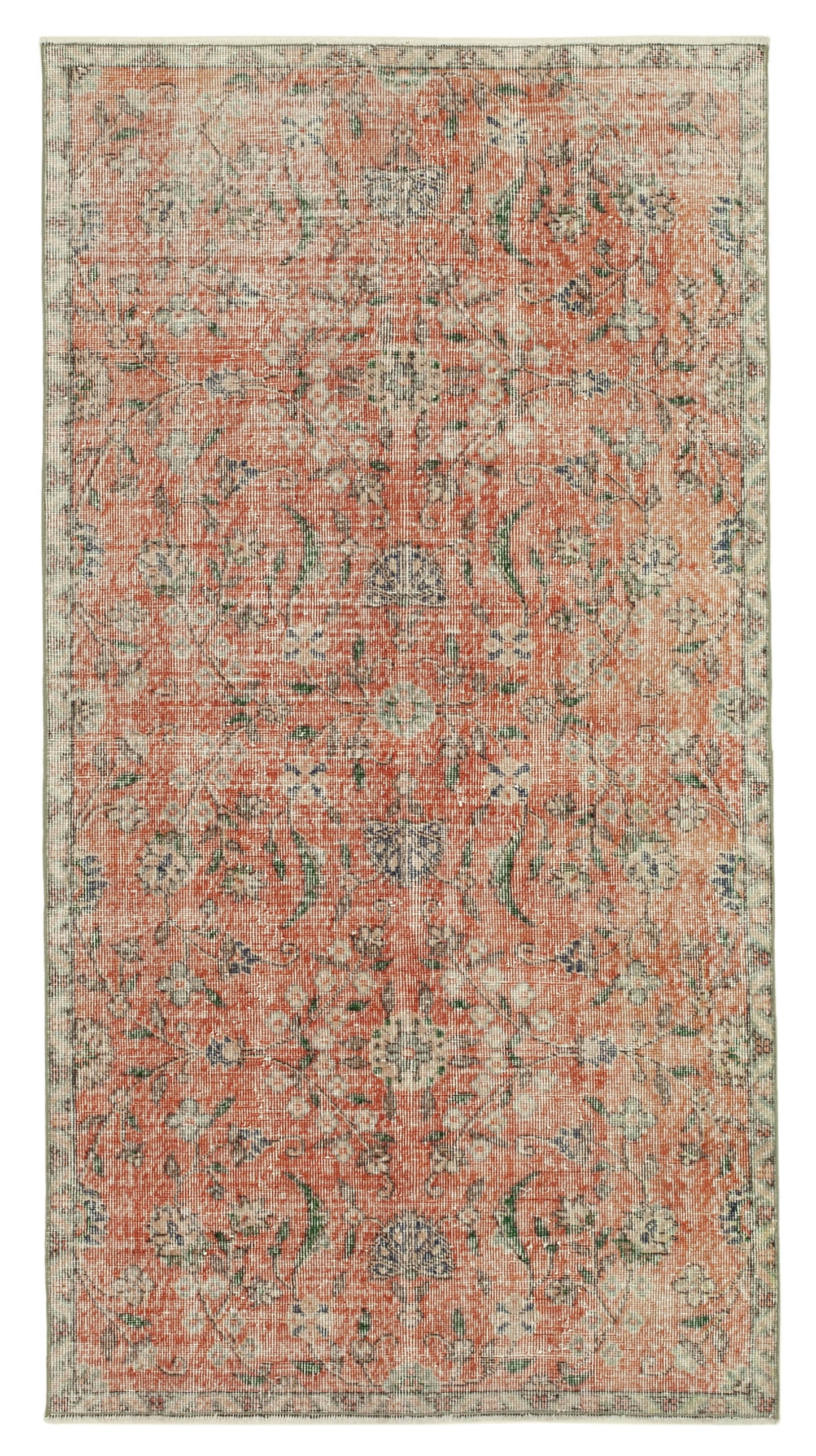 4x7 Red Overdyed Rug - 31226