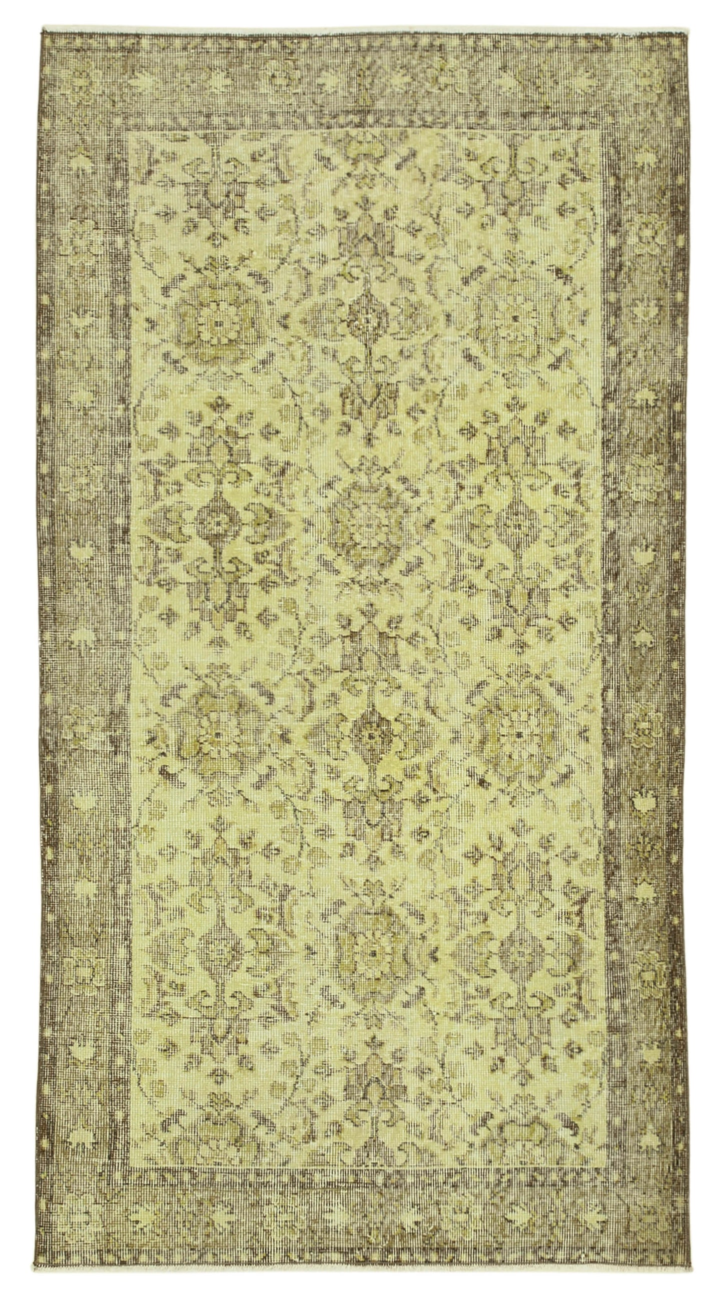 4x7 Yellow Overdyed Rug - 31227