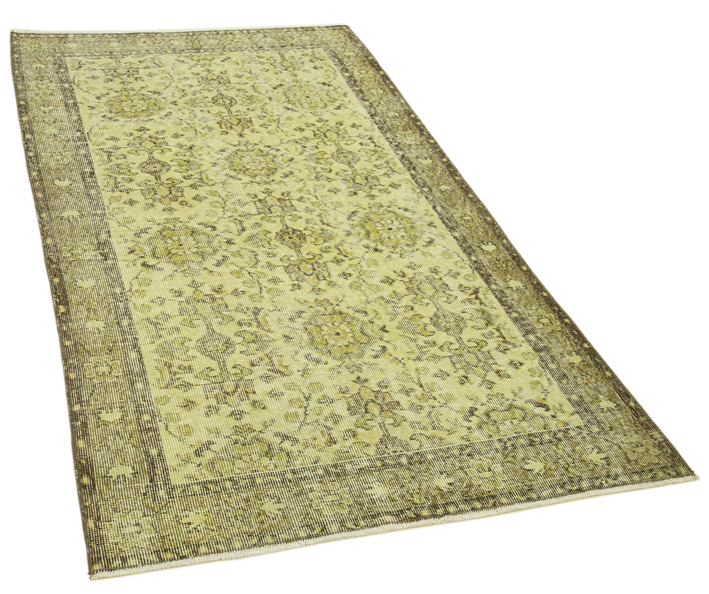 4x7 Yellow Overdyed Rug - 31227