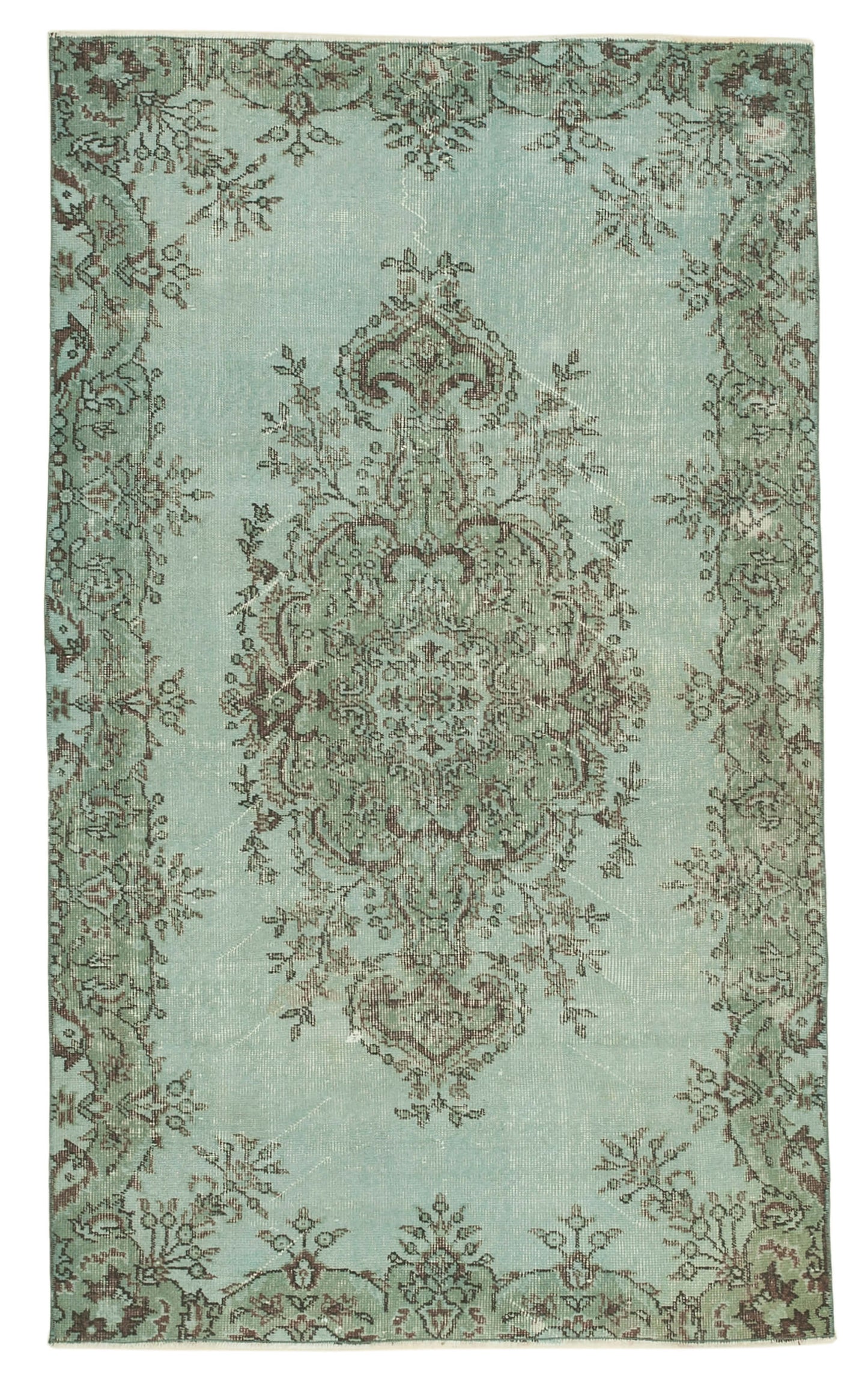 4x7 Blue Overdyed Rug - 31233