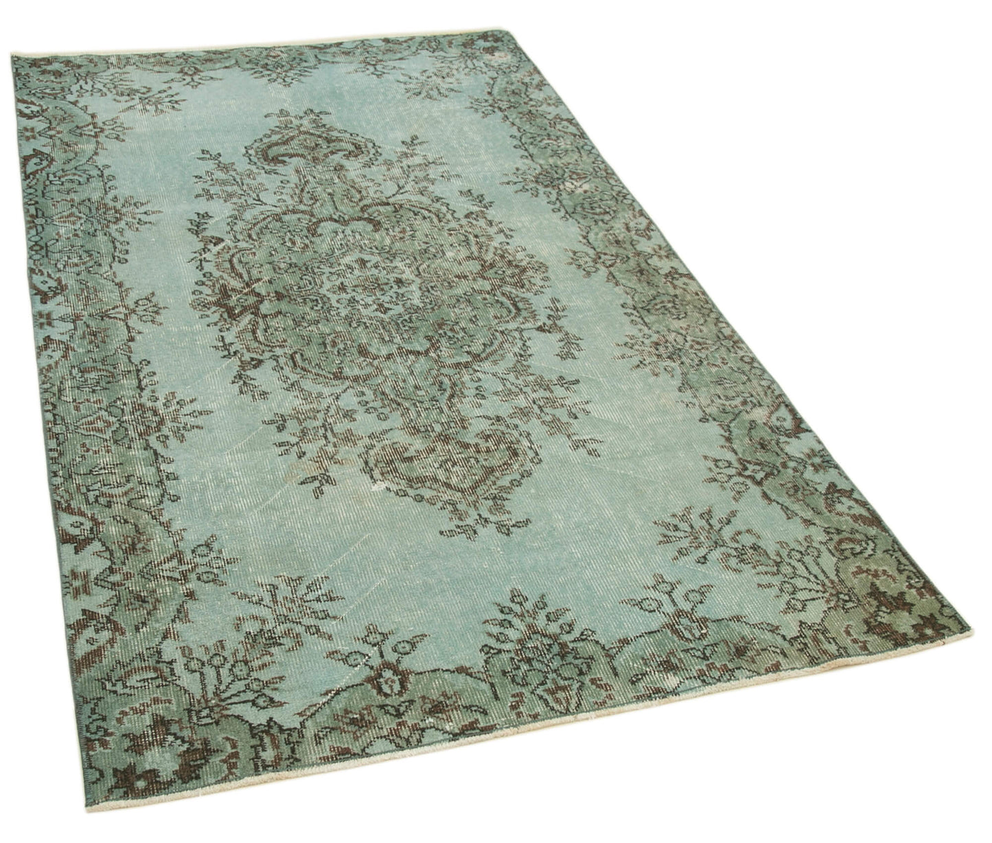 4x7 Blue Overdyed Rug - 31233