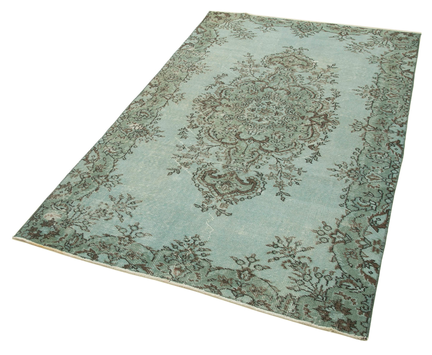 4x7 Blue Overdyed Rug - 31233