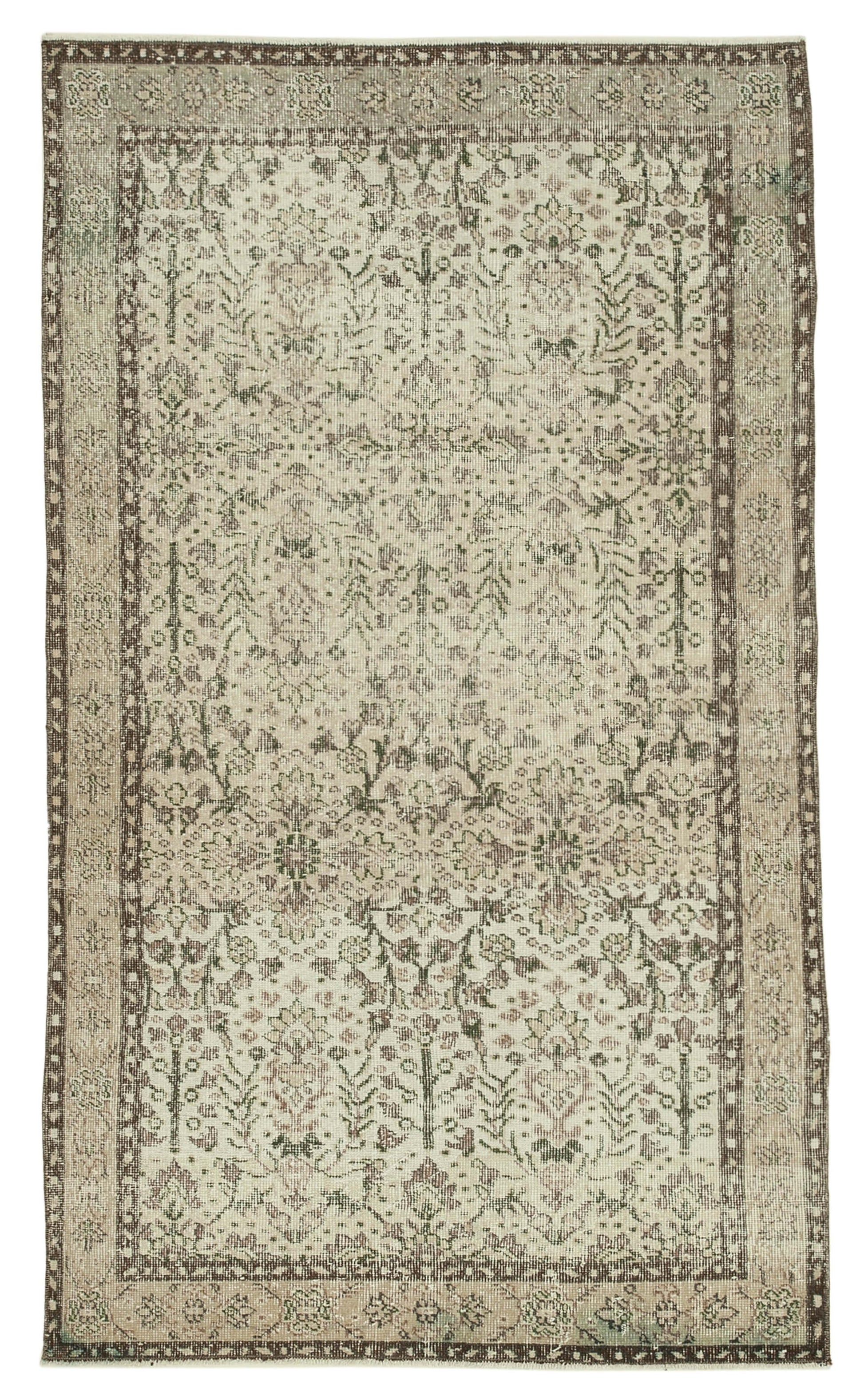 4x7 Beige Overdyed Rug - 31249