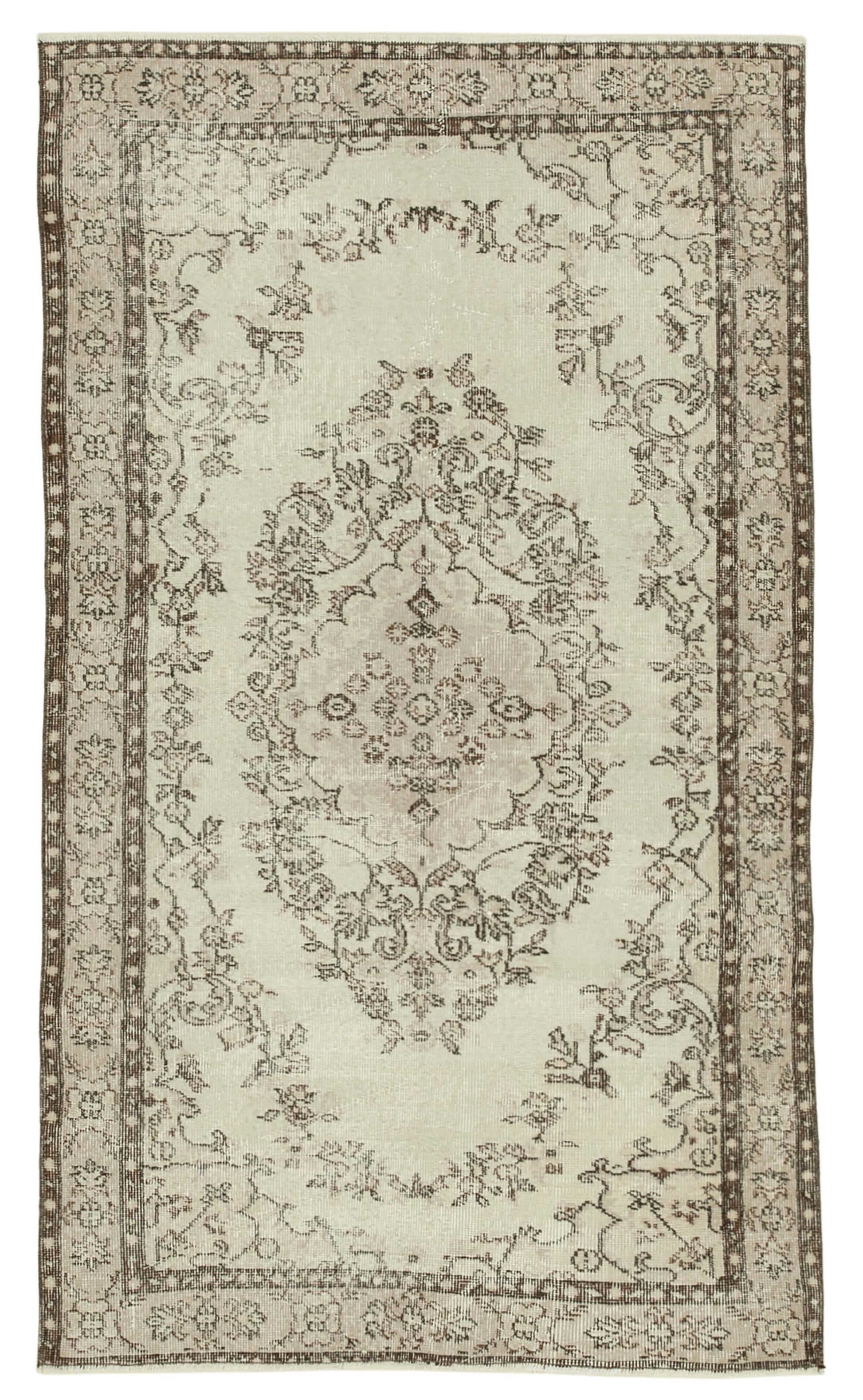 4x7 Beige Overdyed Rug - 31250