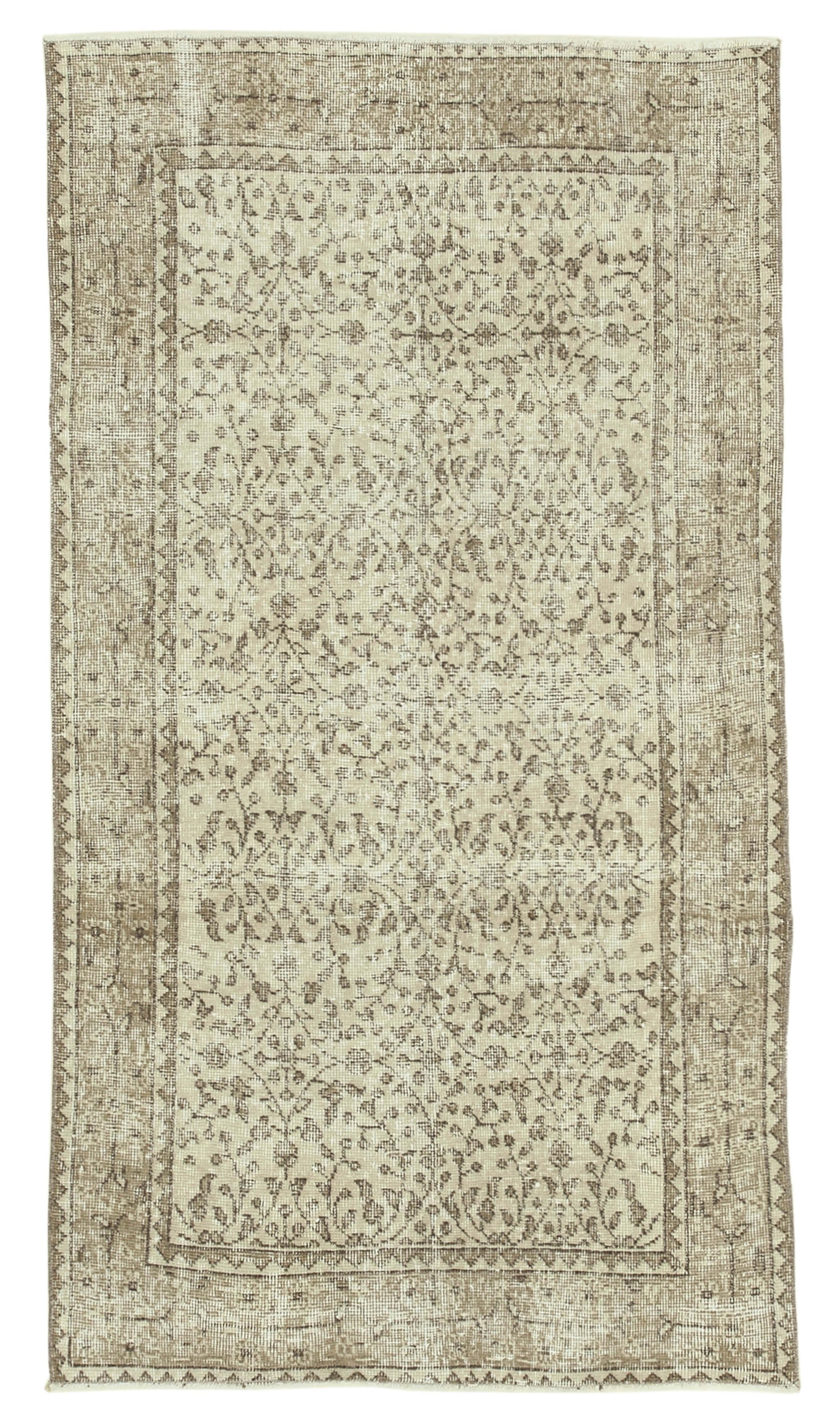 4x7 Beige Overdyed Rug - 31253