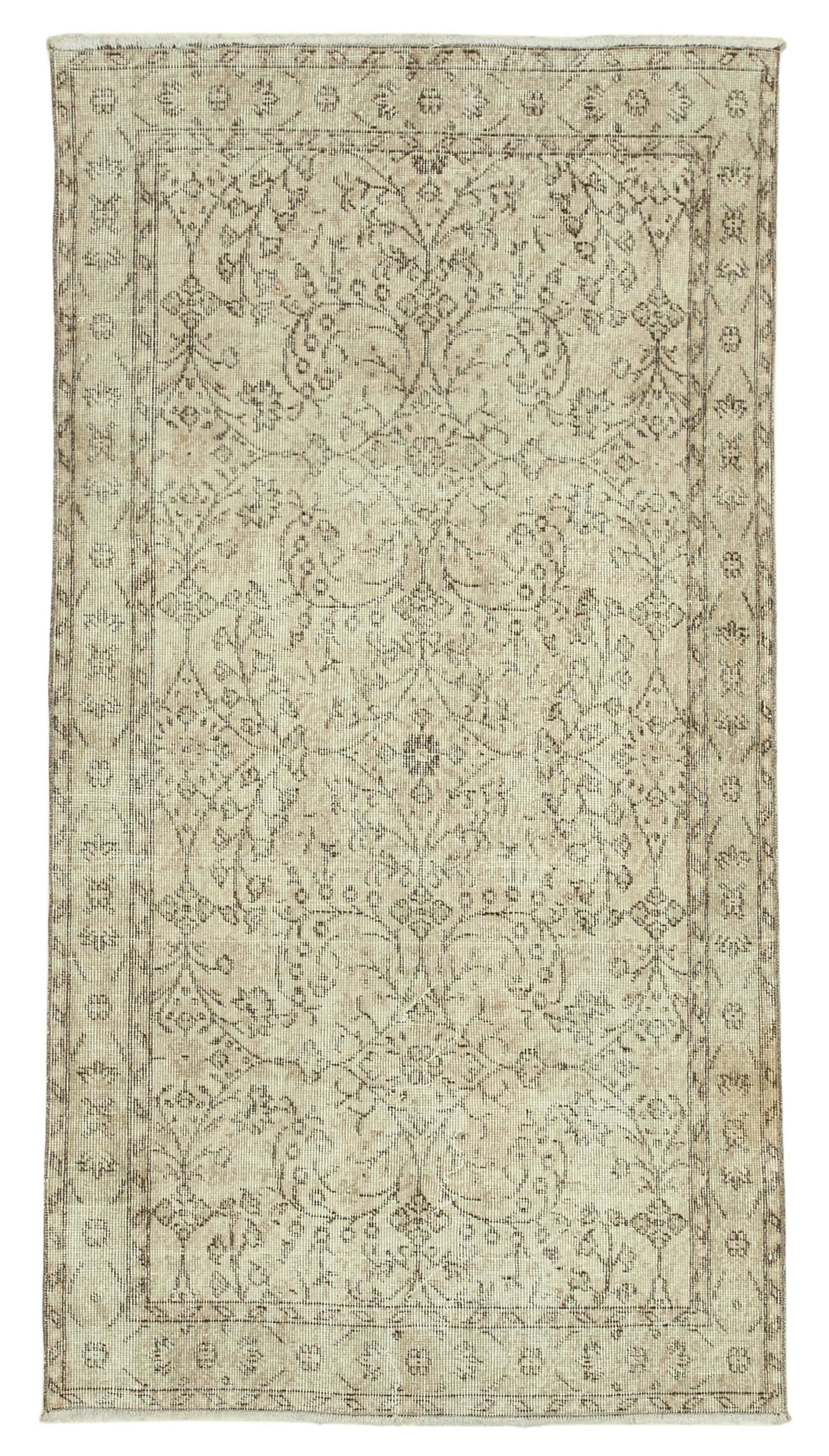 4x7 Beige Overdyed Rug - 31256