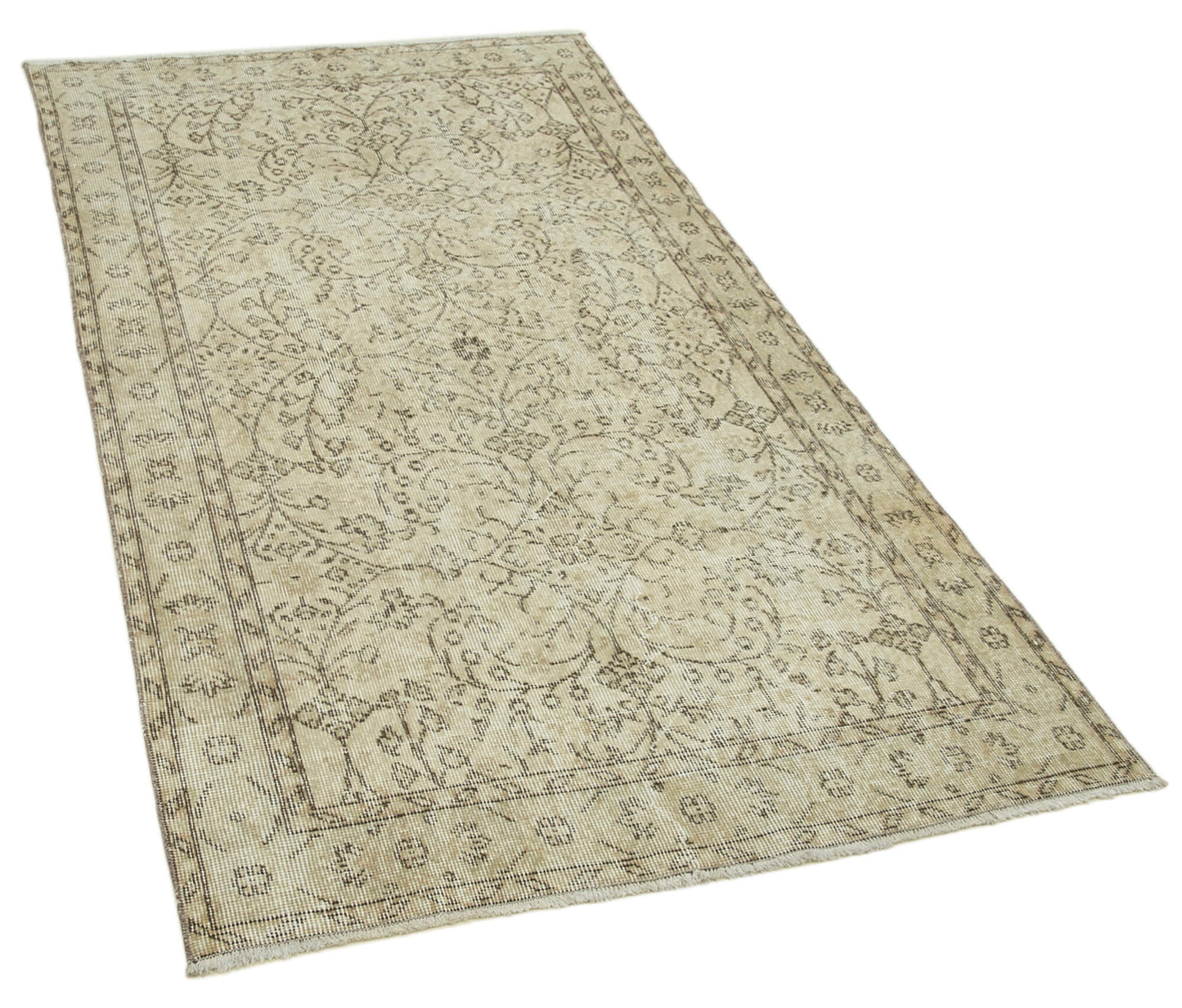 4x7 Beige Overdyed Rug - 31256