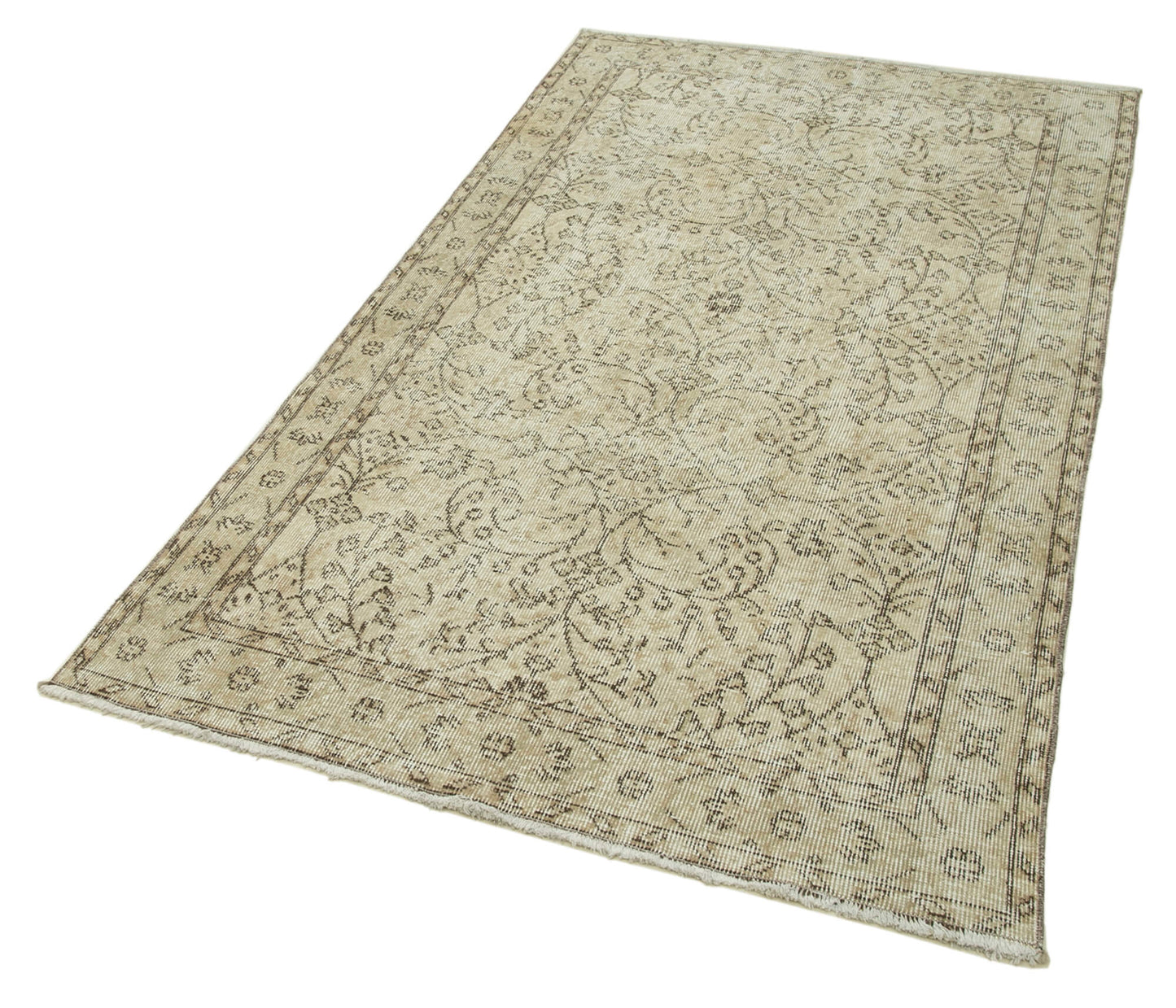 4x7 Beige Overdyed Rug - 31256