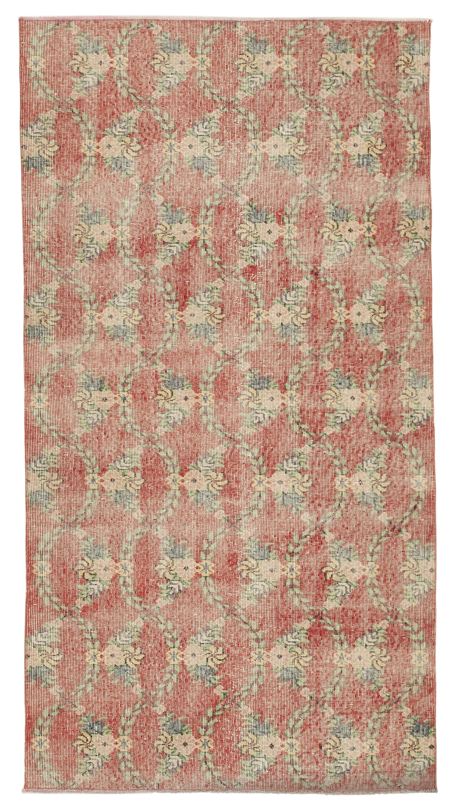 4x7 Red Overdyed Rug - 31270