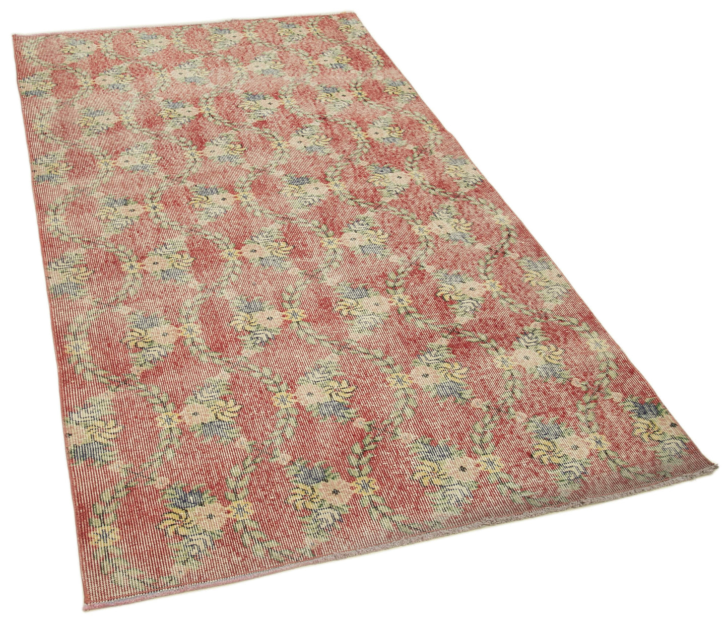 4x7 Red Overdyed Rug - 31270