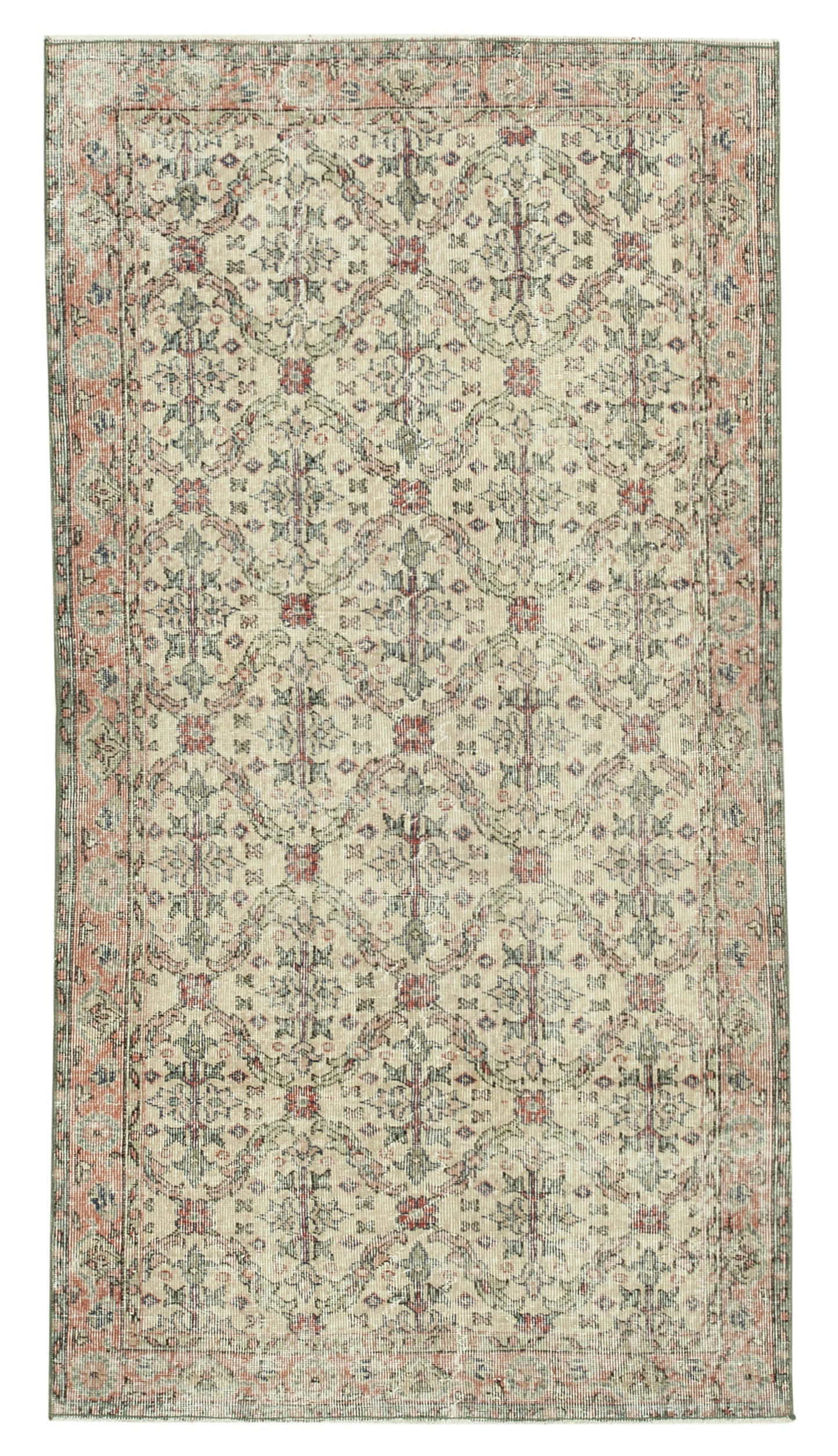 4x7 Beige Overdyed Rug - 31272