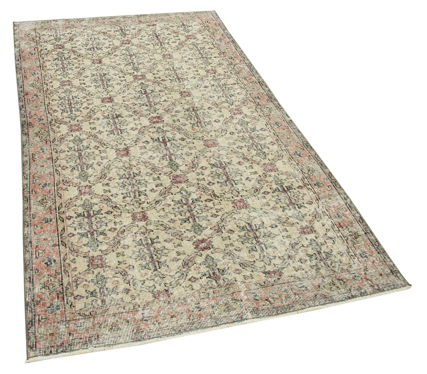 4x7 Beige Overdyed Rug - 31272