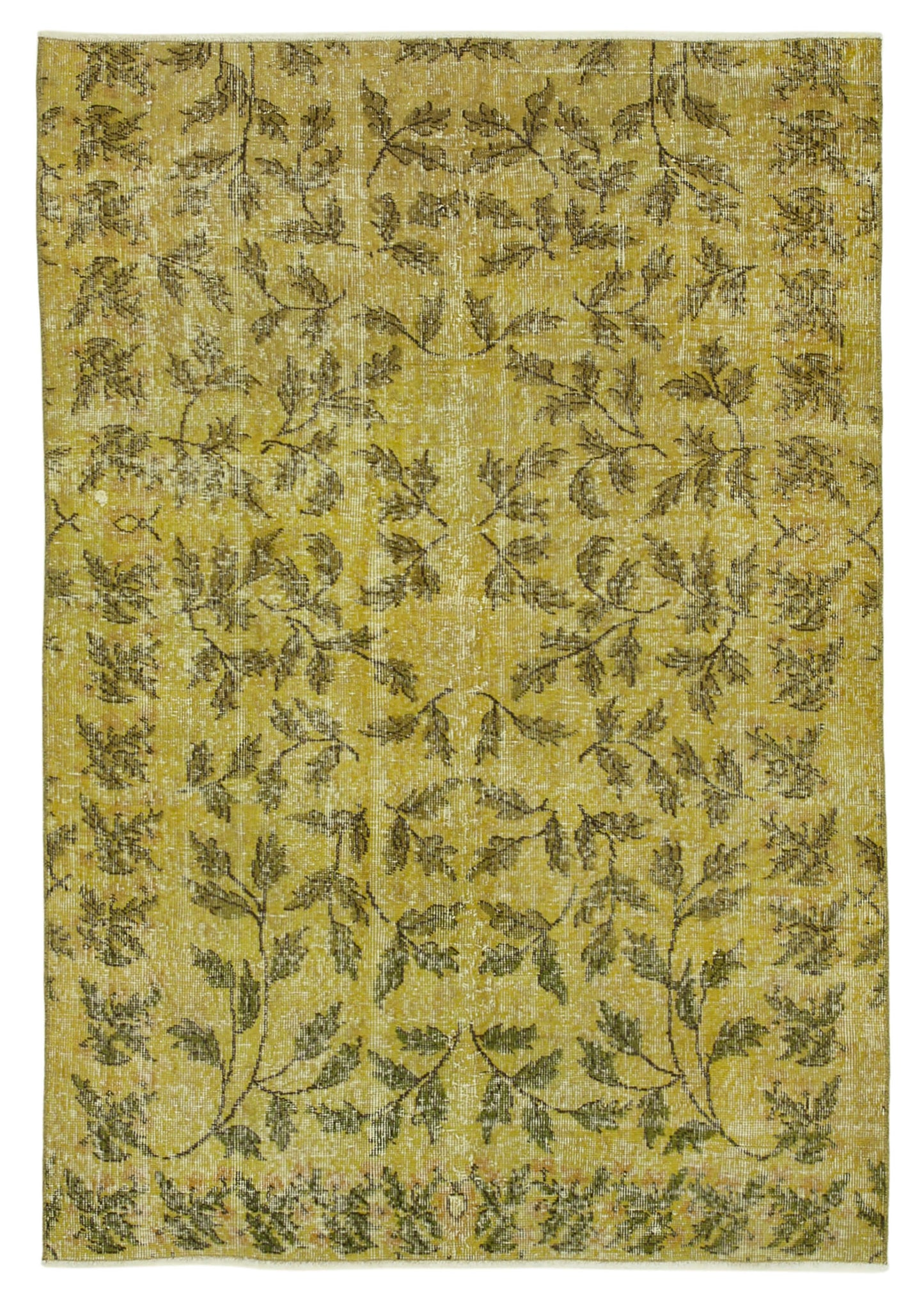 4x6 Yellow Overdyed Rug - 31273