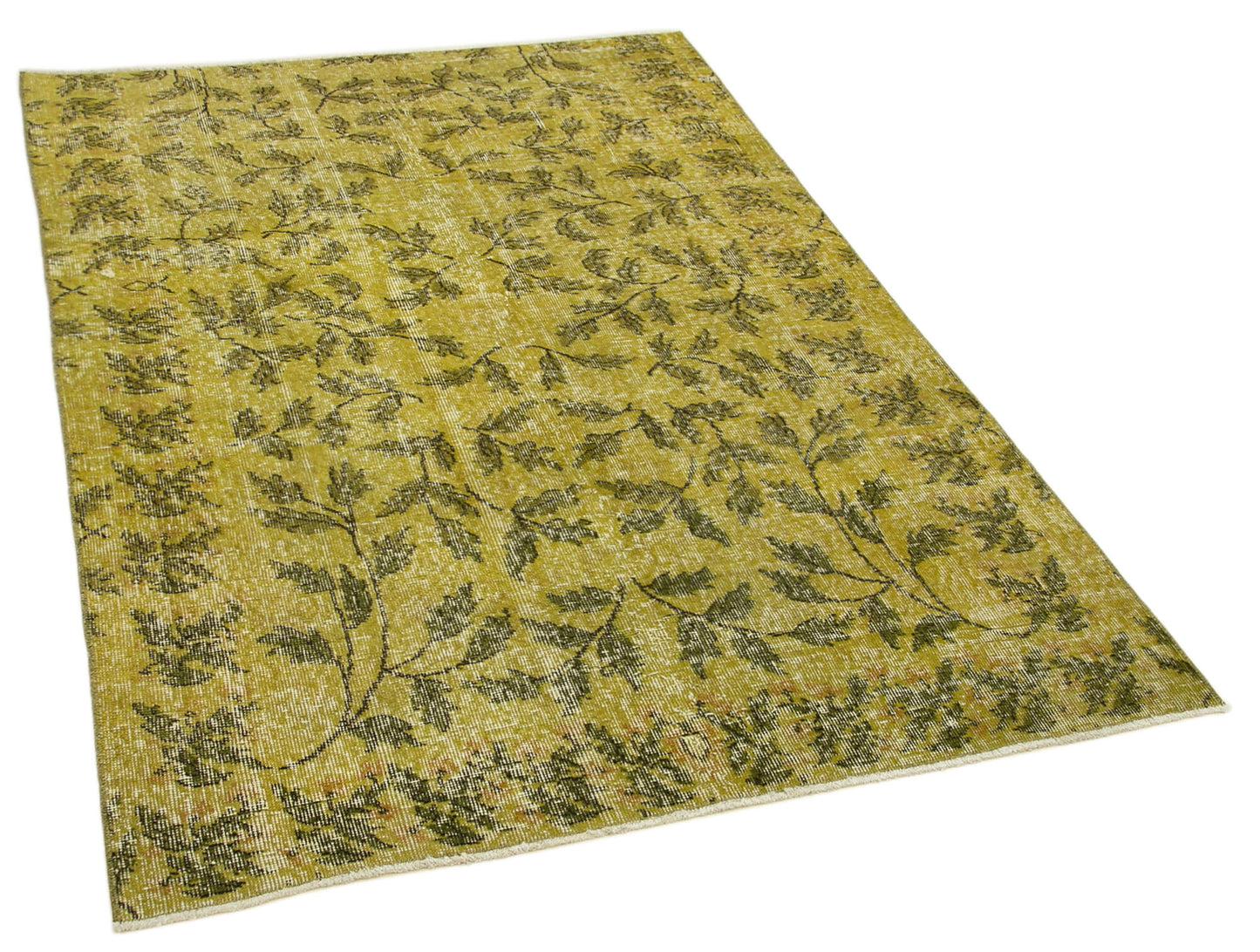 4x6 Yellow Overdyed Rug - 31273