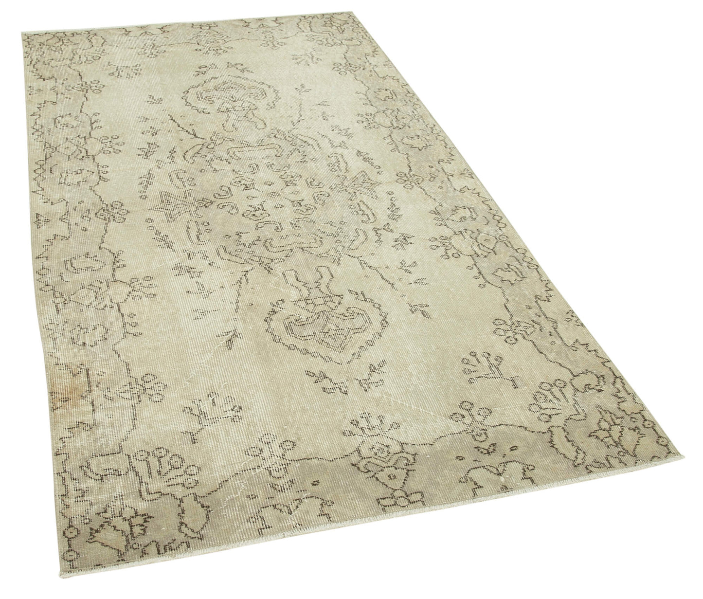 4x7 Beige Overdyed Rug - 31281