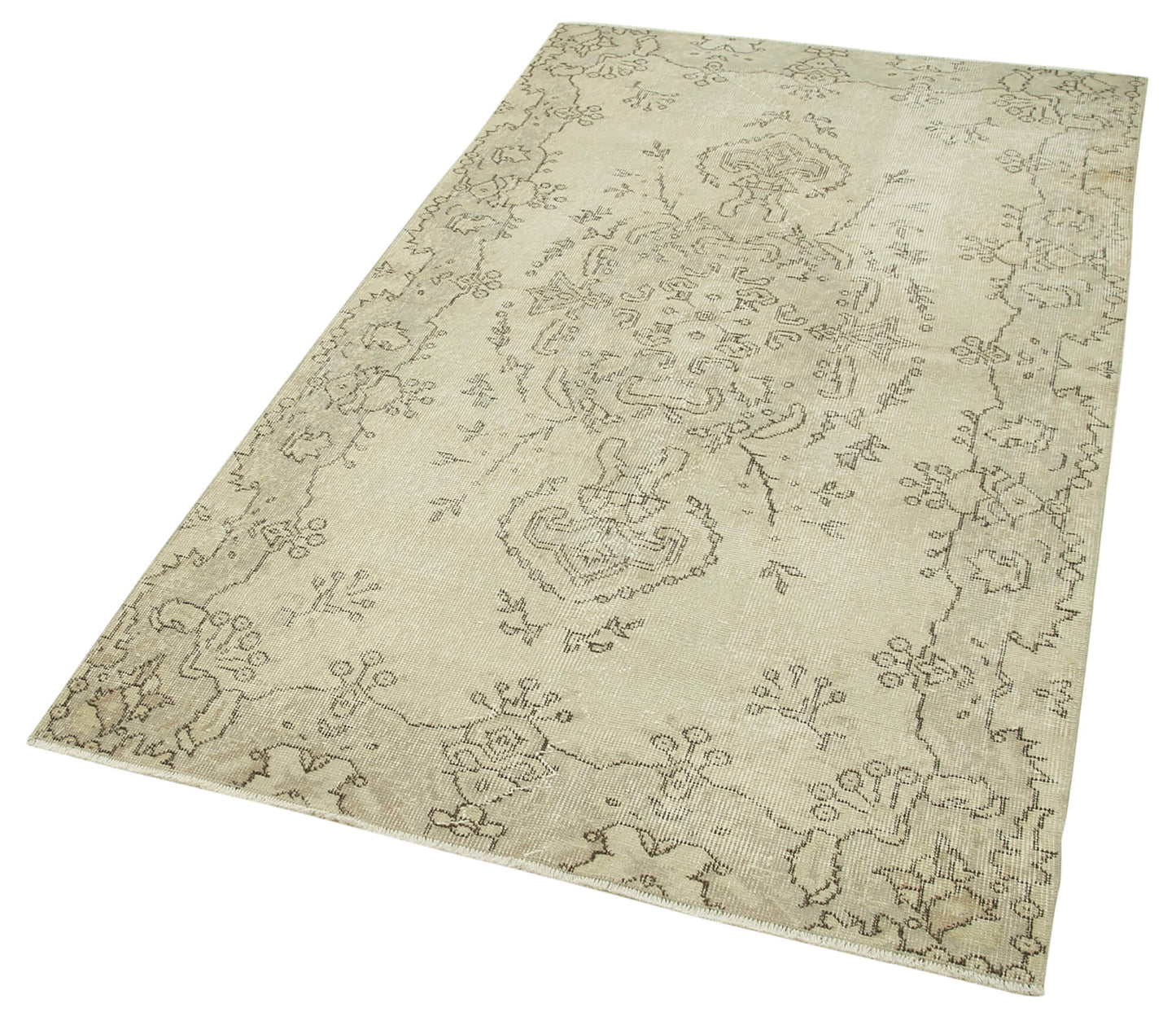 4x7 Beige Overdyed Rug - 31281