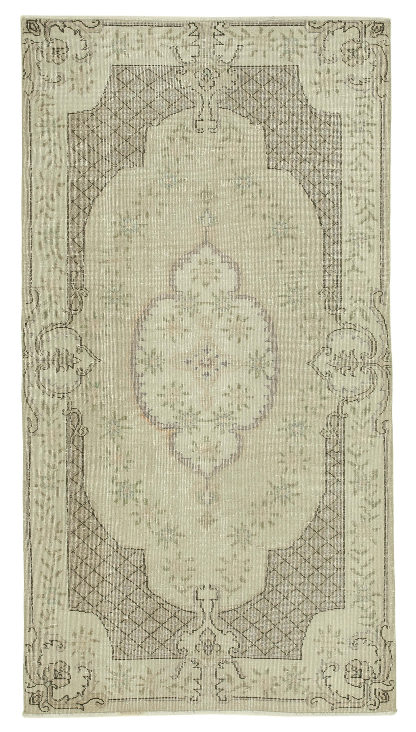 4x7 Beige Overdyed Rug - 31282