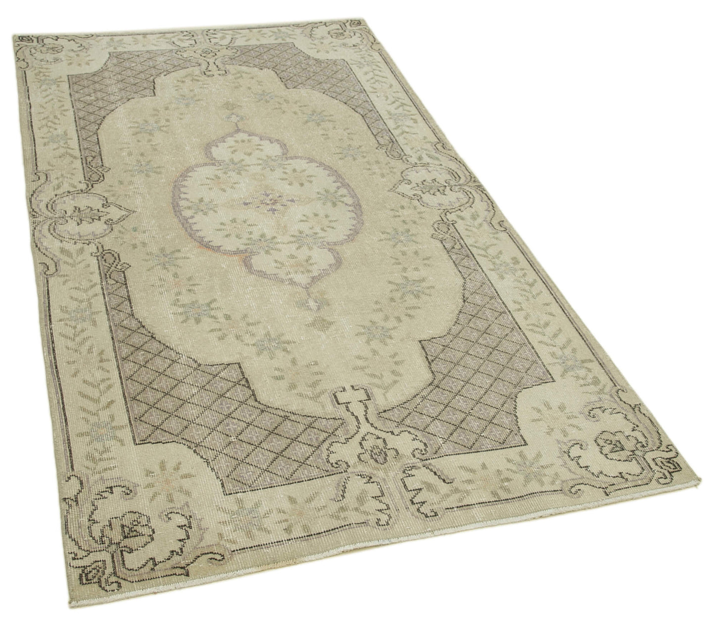 4x7 Beige Overdyed Rug - 31282