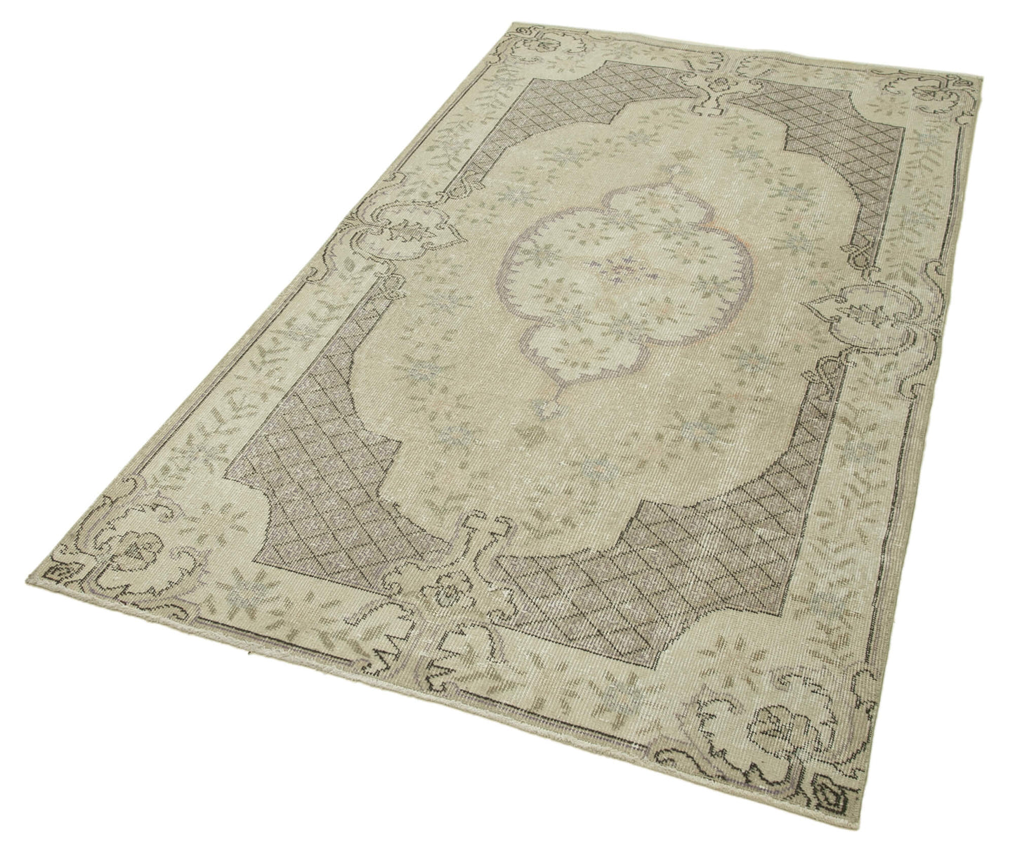 4x7 Beige Overdyed Rug - 31282