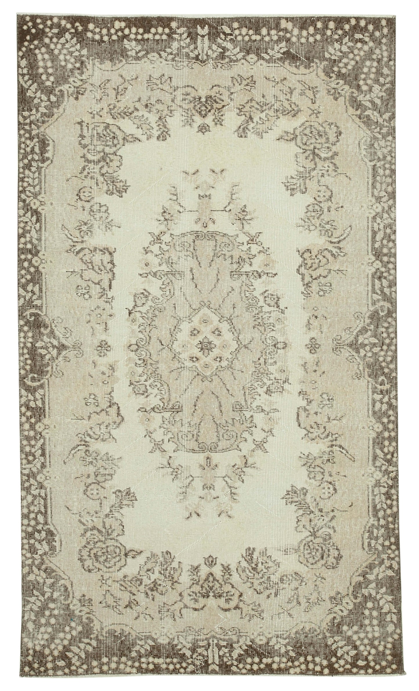 4x7 Beige Overdyed Rug - 31283