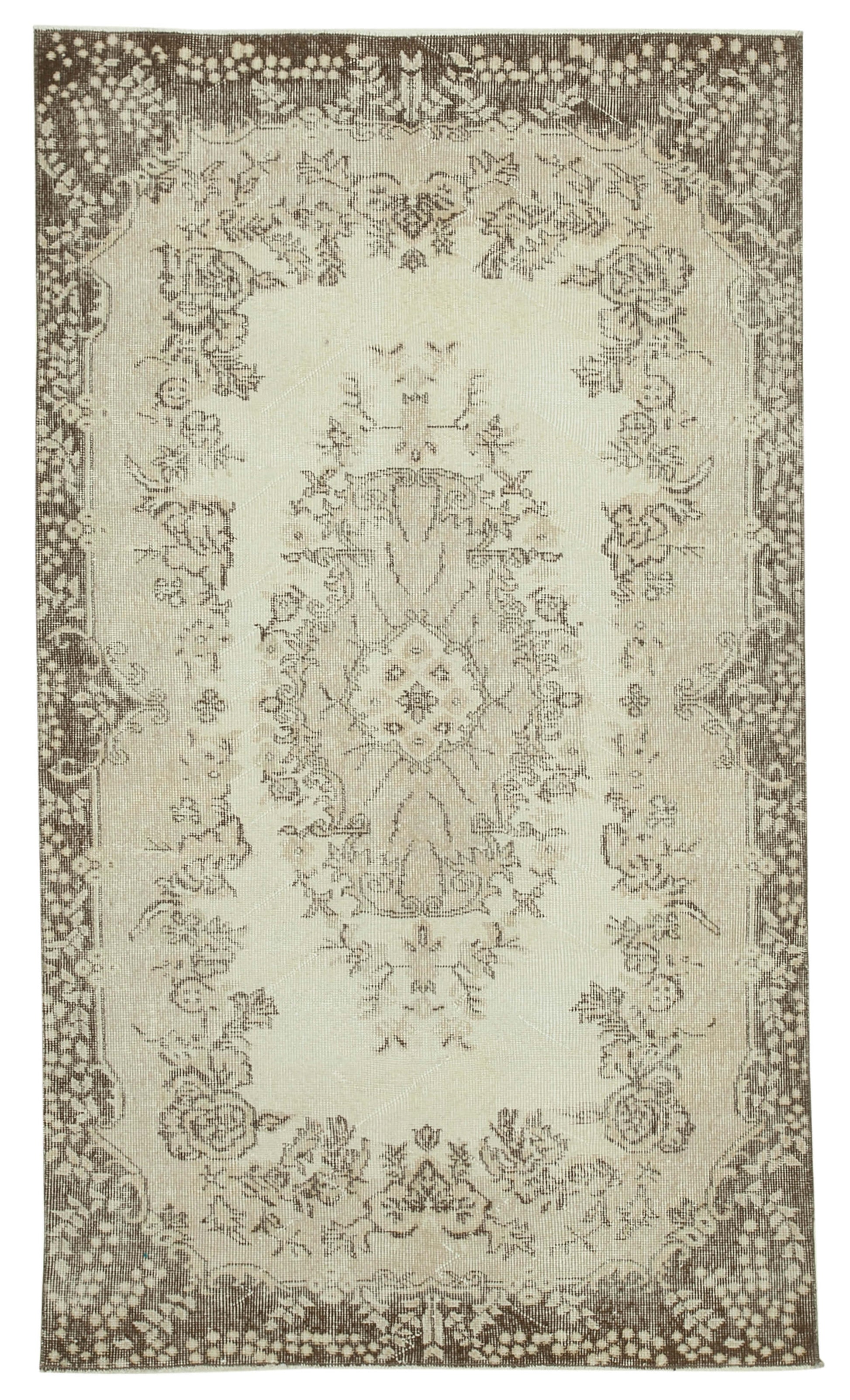 4x7 Beige Overdyed Rug - 31283