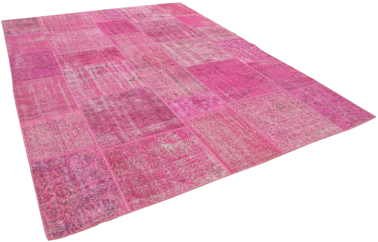 8x11 Pink Patchwork Rug- 31290