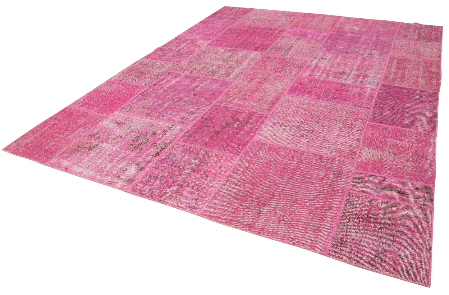 8x11 Pink Patchwork Rug- 31290