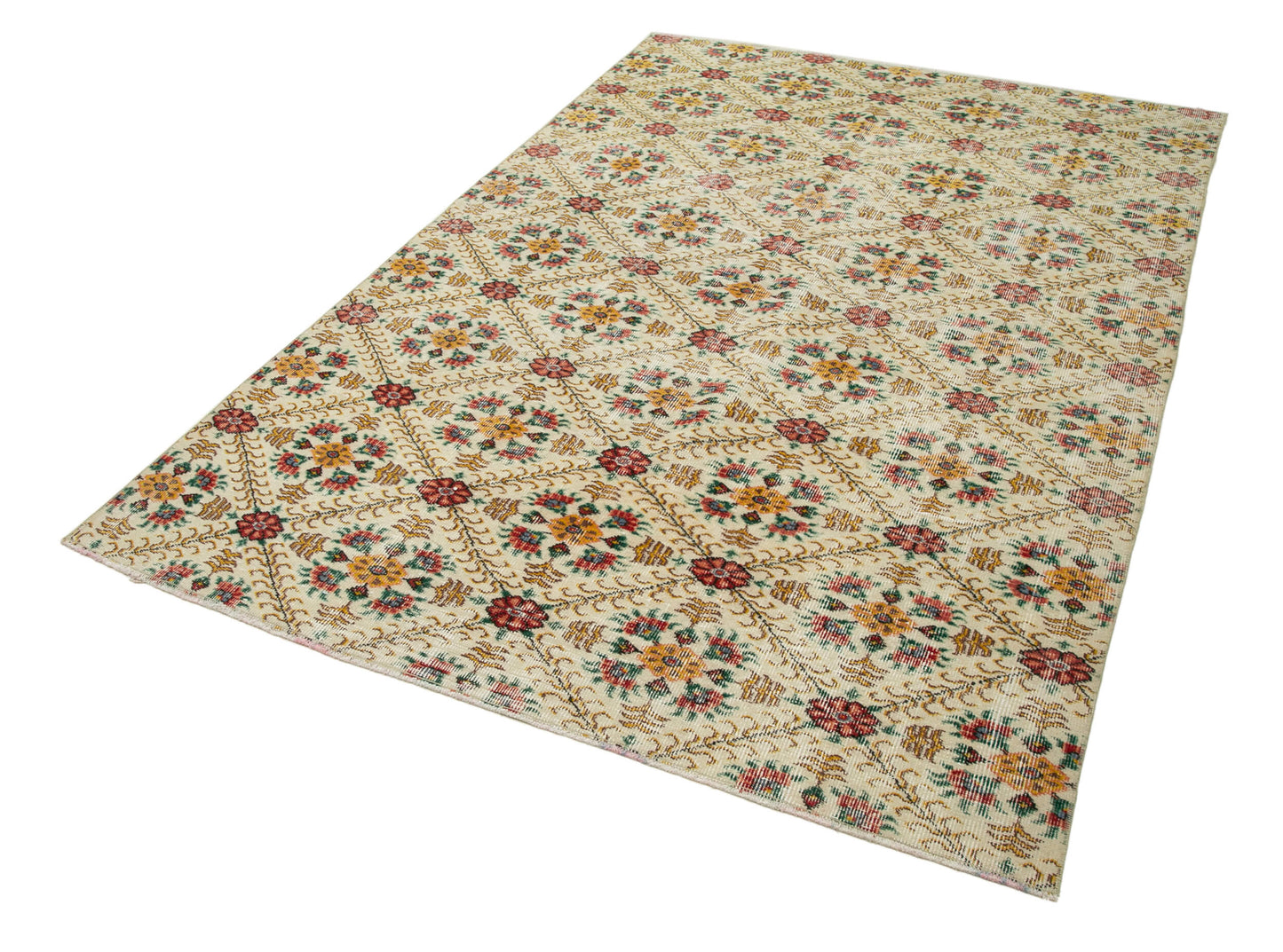 6x8 Yellow Bohemian Rug  - 31315