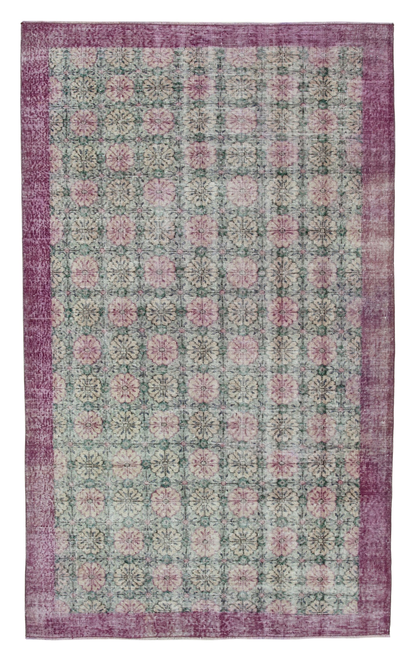 5x8 Red Bohemian Rug  - 31327