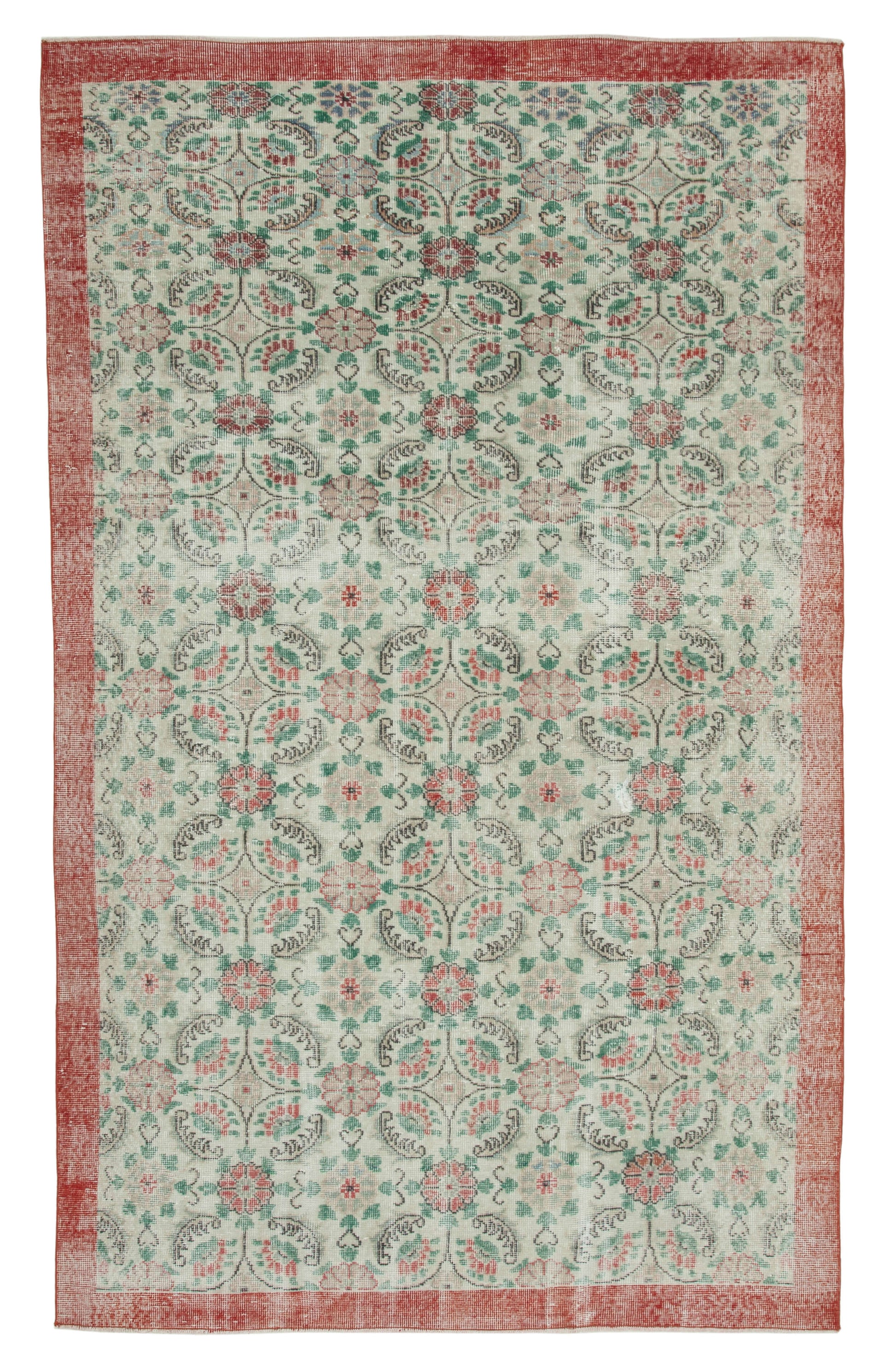 6x9 Red Bohemian Rug  - 31331