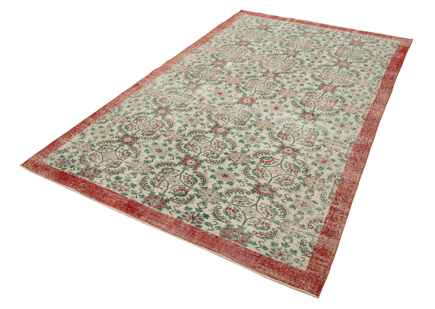 6x9 Red Bohemian Rug  - 31331