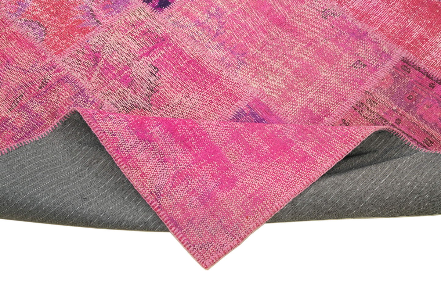 7x10 Pink Patchwork Rug - 31358