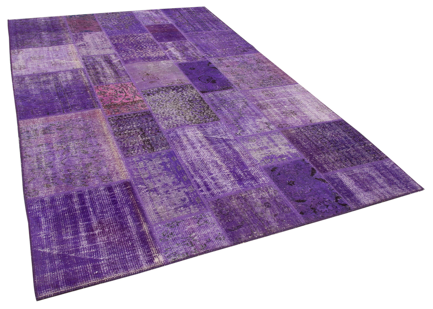 6x10 Purple Patchwork Rug - 31420