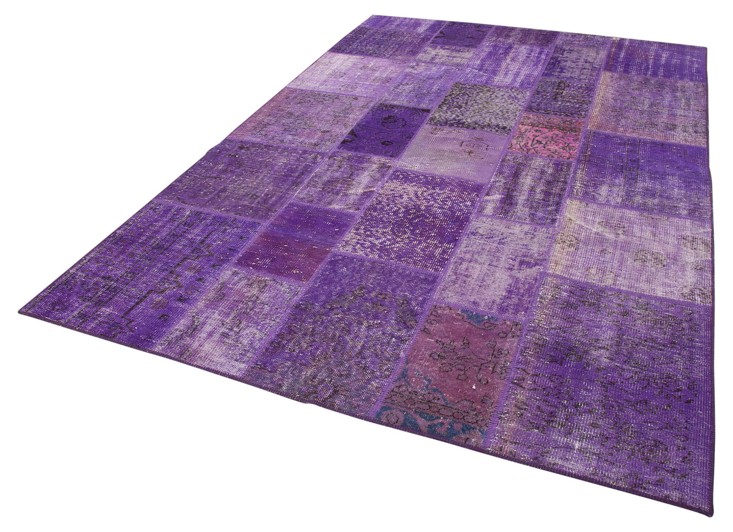 6x10 Purple Patchwork Rug - 31420