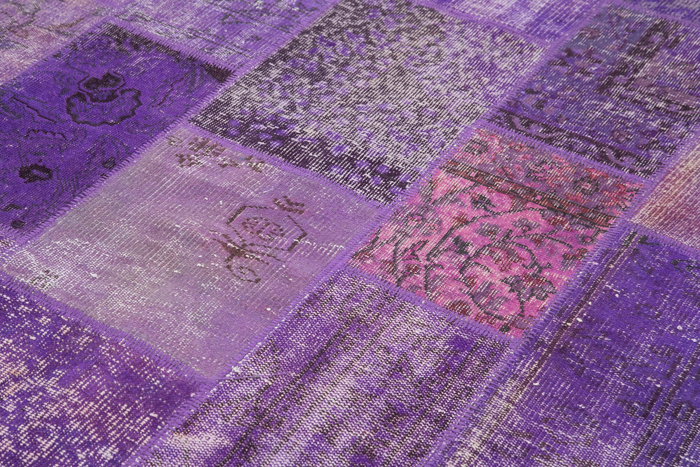 6x10 Purple Patchwork Rug - 31420