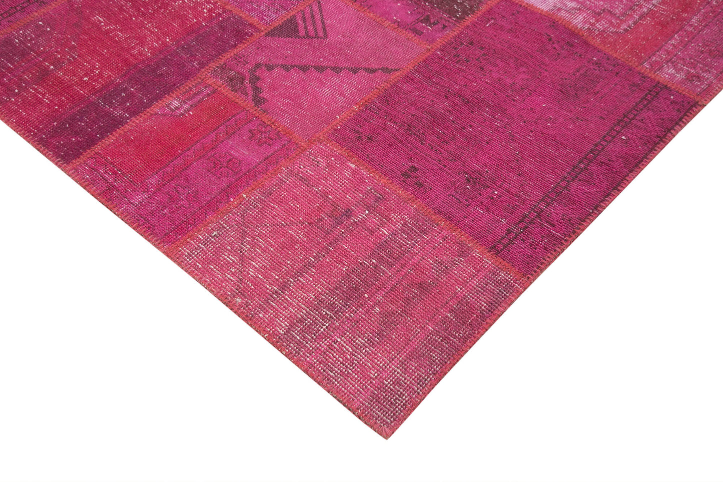 7x10 Pink Patchwork Rug - 31424