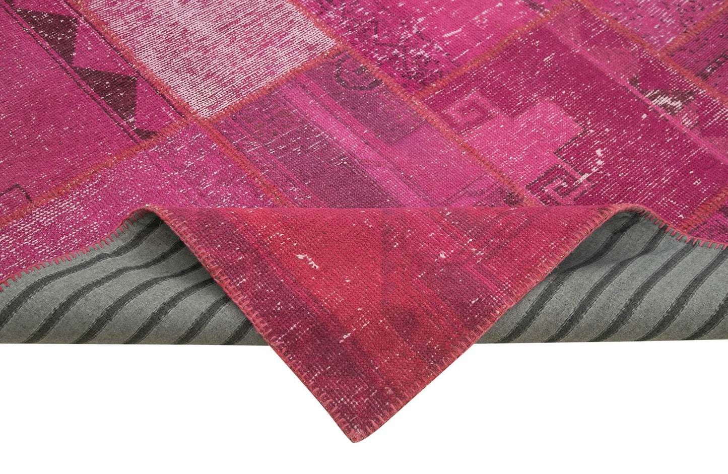 7x10 Pink Patchwork Rug - 31424