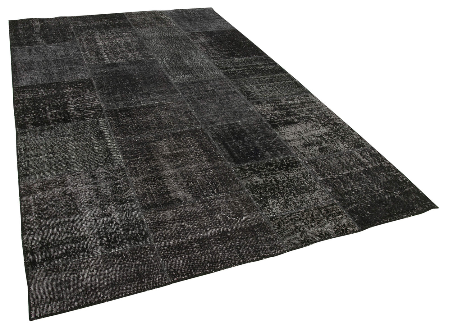 6x10 Black Patchwork Rug - 31438