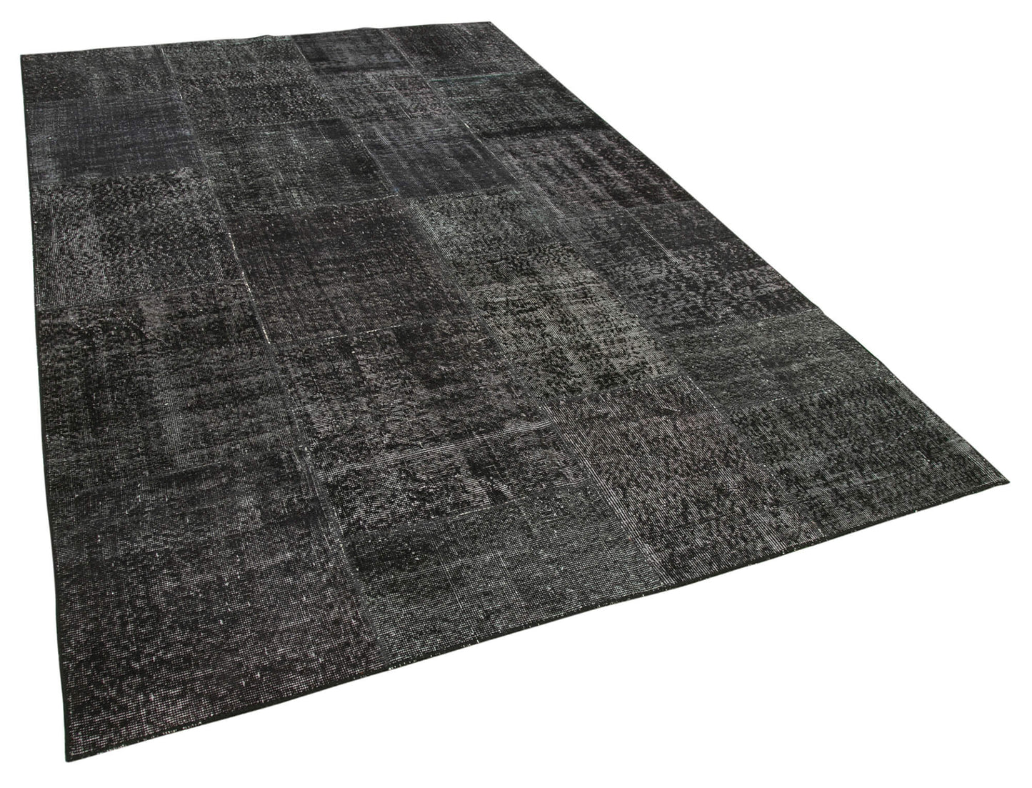 6x10 Black Patchwork Rug - 31446